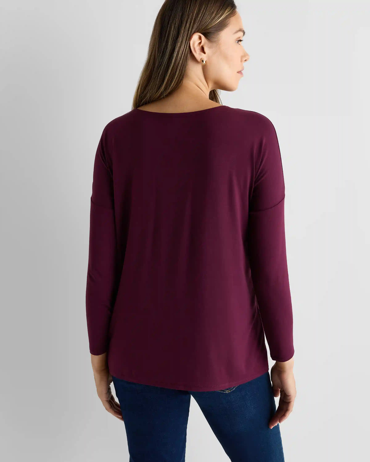 Bamboo Jersey Maternity Long Sleeve Tee (2-pack)