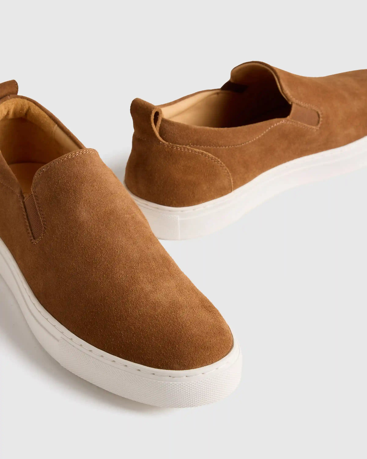 Italian Calfskin Suede Slip-On Sneaker