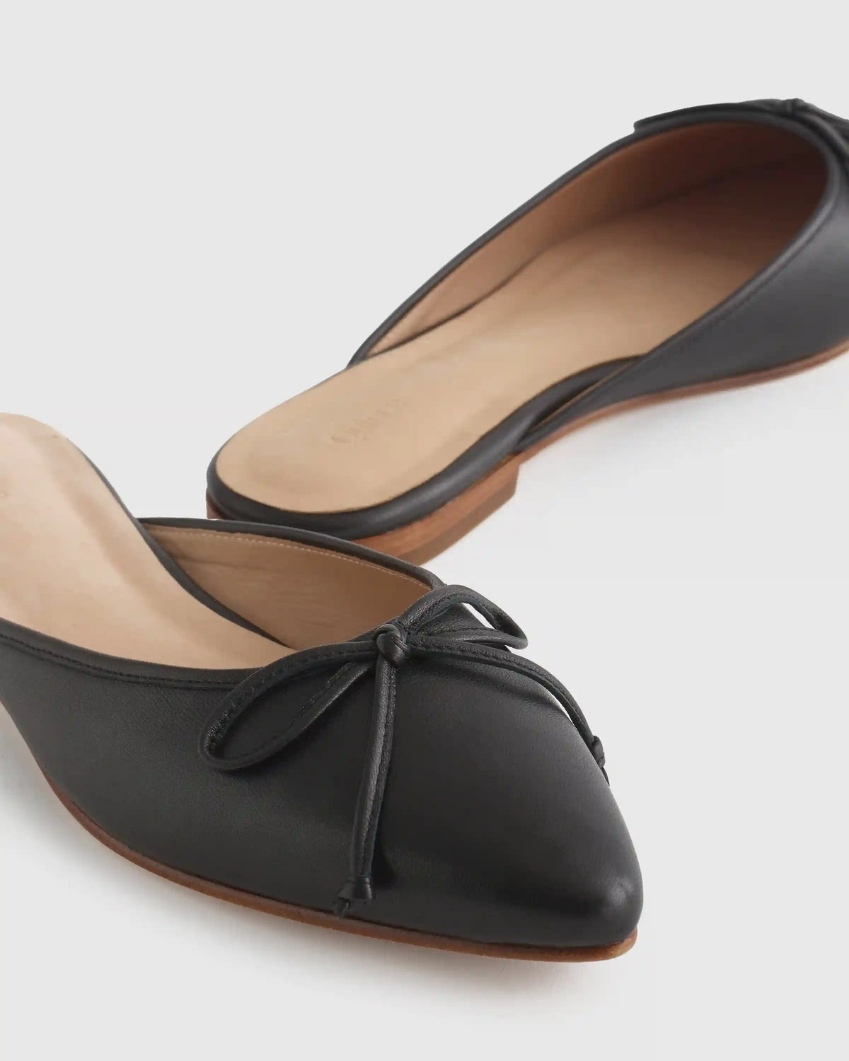 Italian Leather Pointed Mule