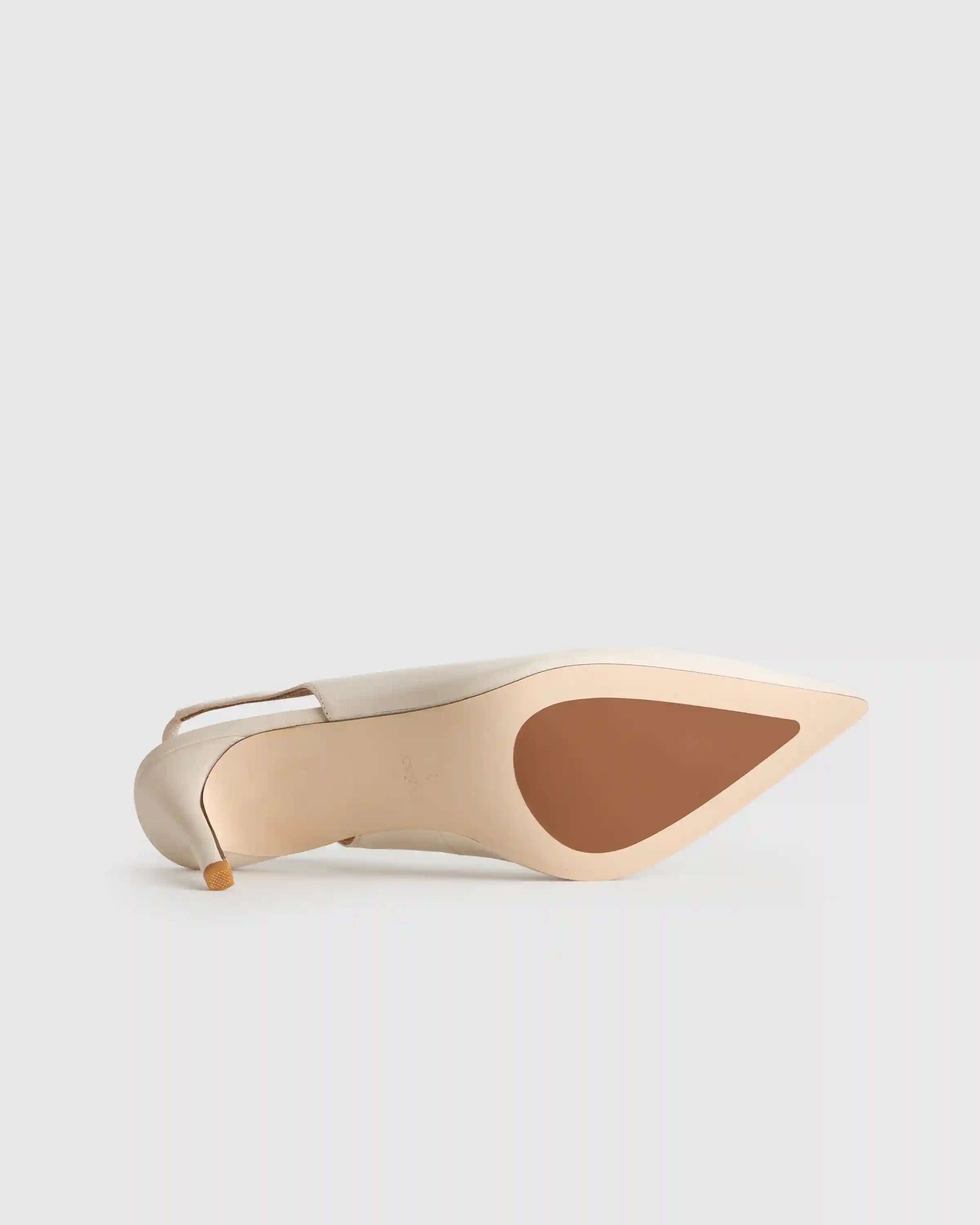 Italian Leather Slingback 75mm Heel