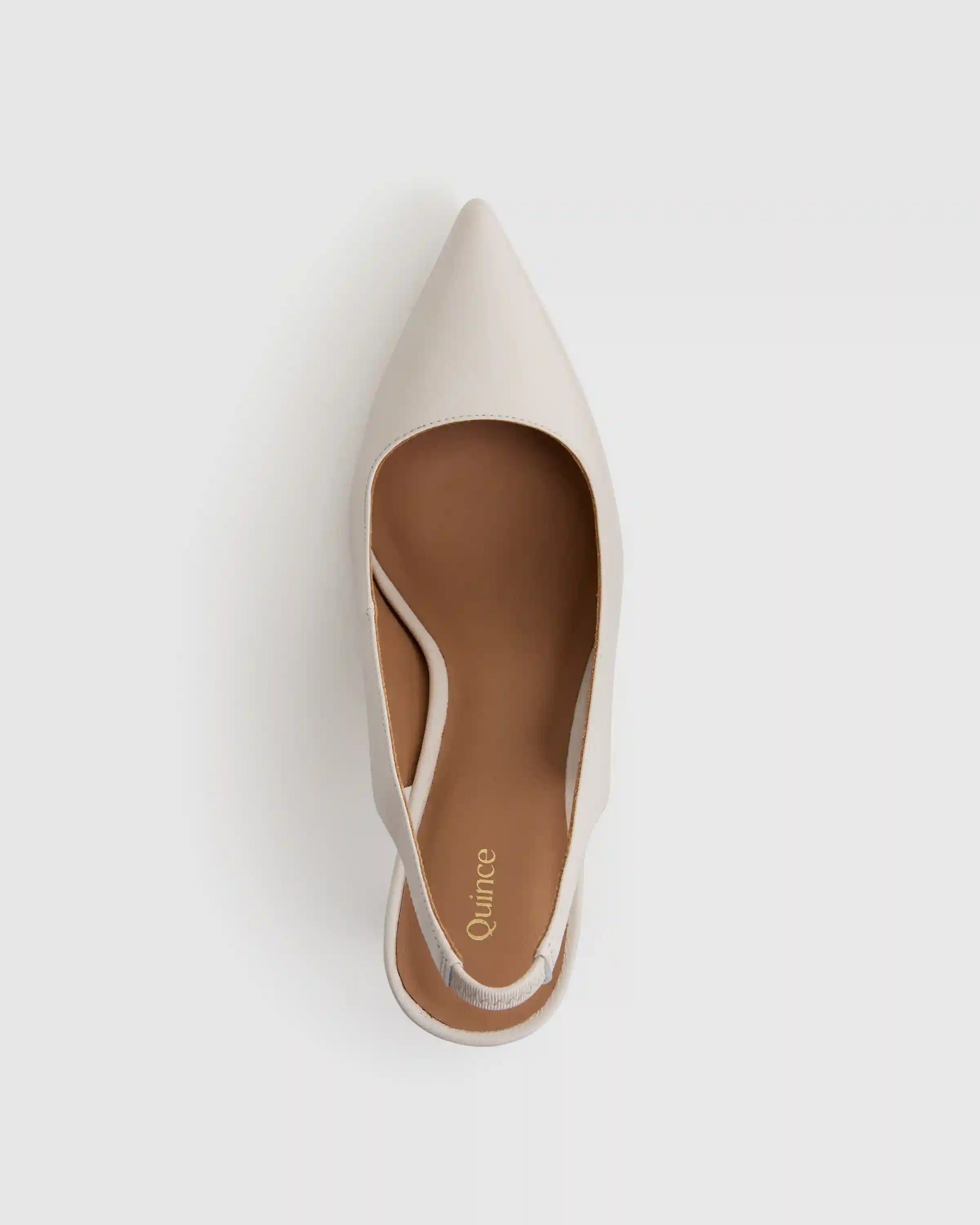 Italian Leather Slingback 75mm Heel