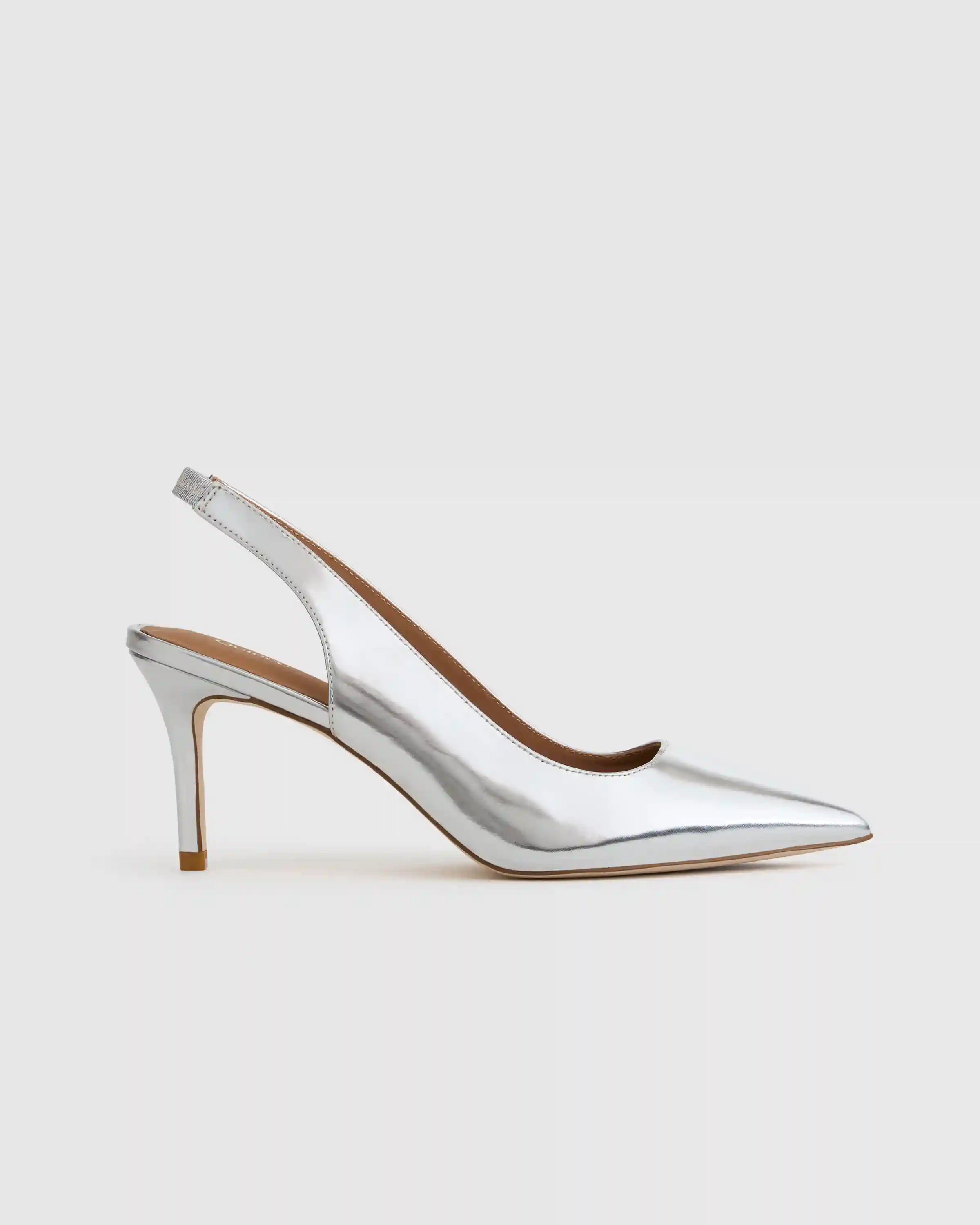 Italian Leather Slingback 75mm Heel