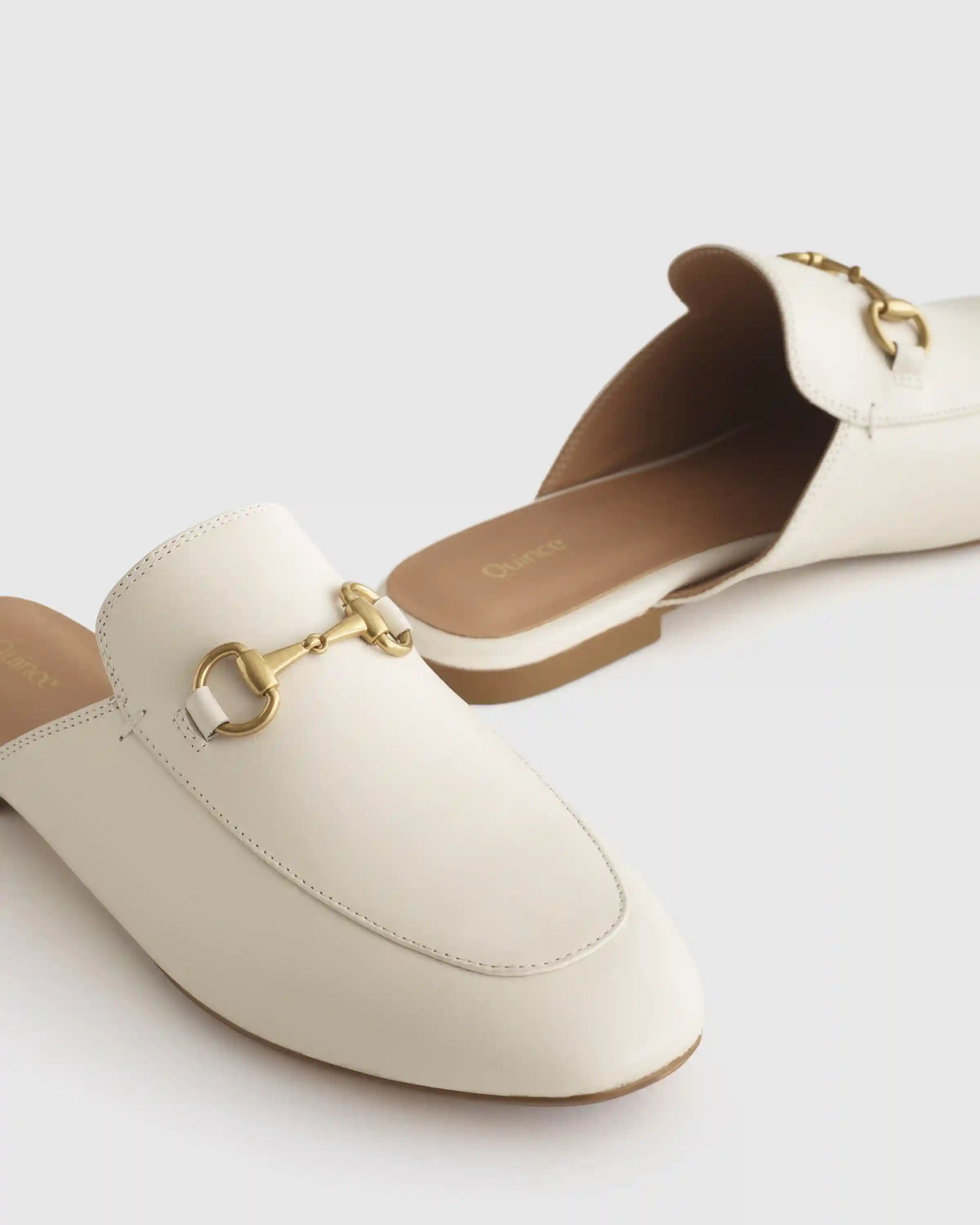 Italian Leather Horsebit Loafer Mule