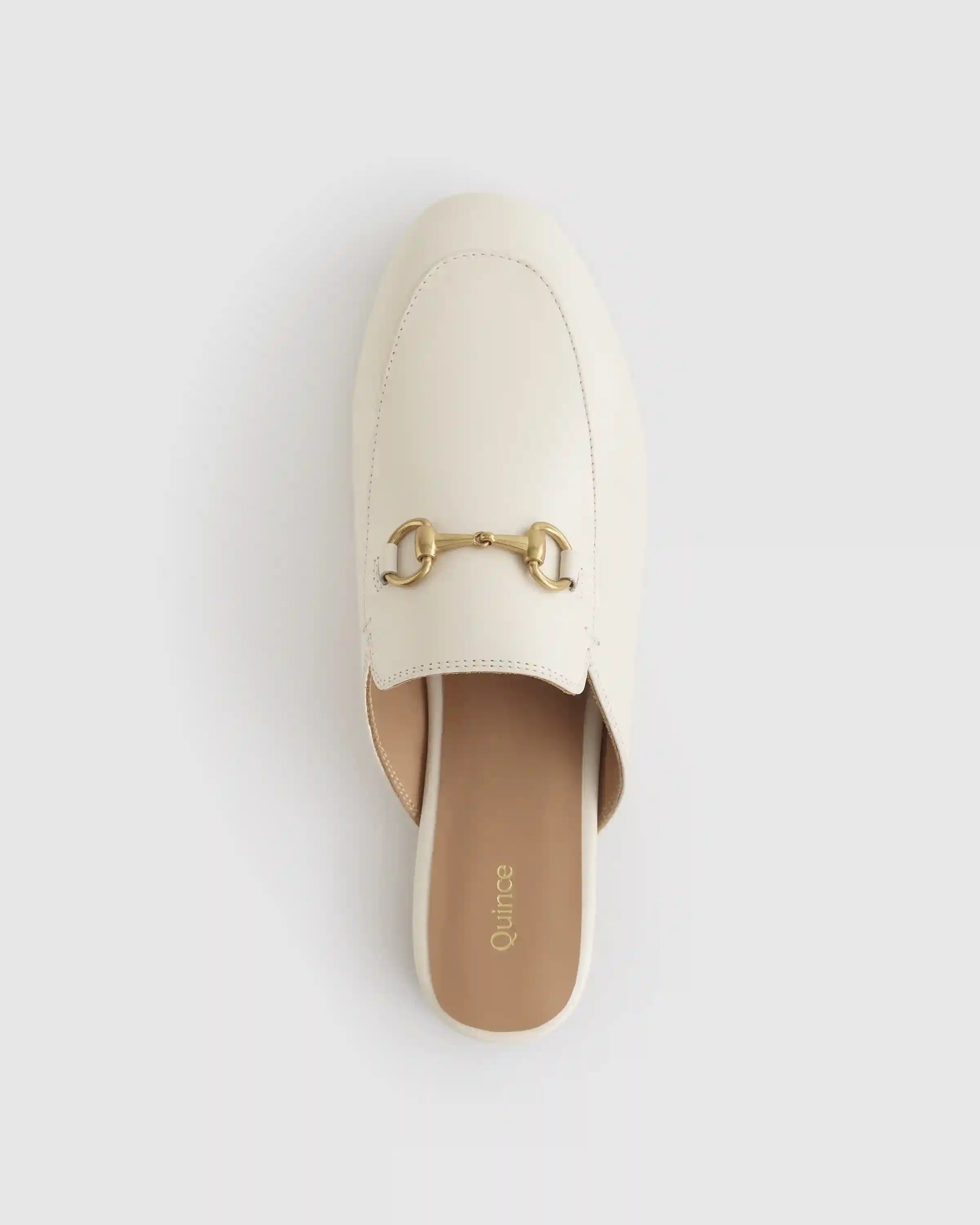 Italian Leather Horsebit Loafer Mule