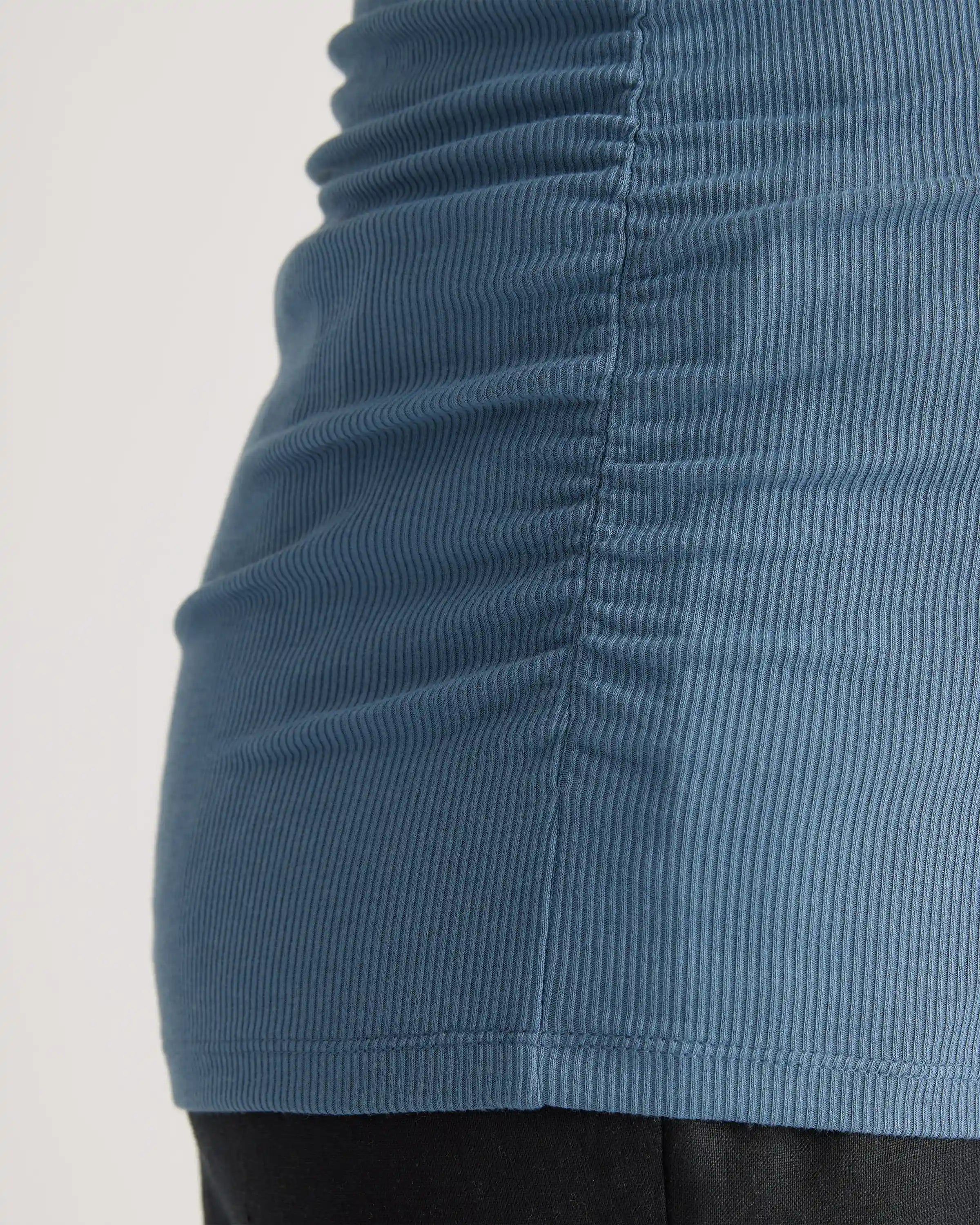 Bamboo Rib Maternity Scoop Neck Tank