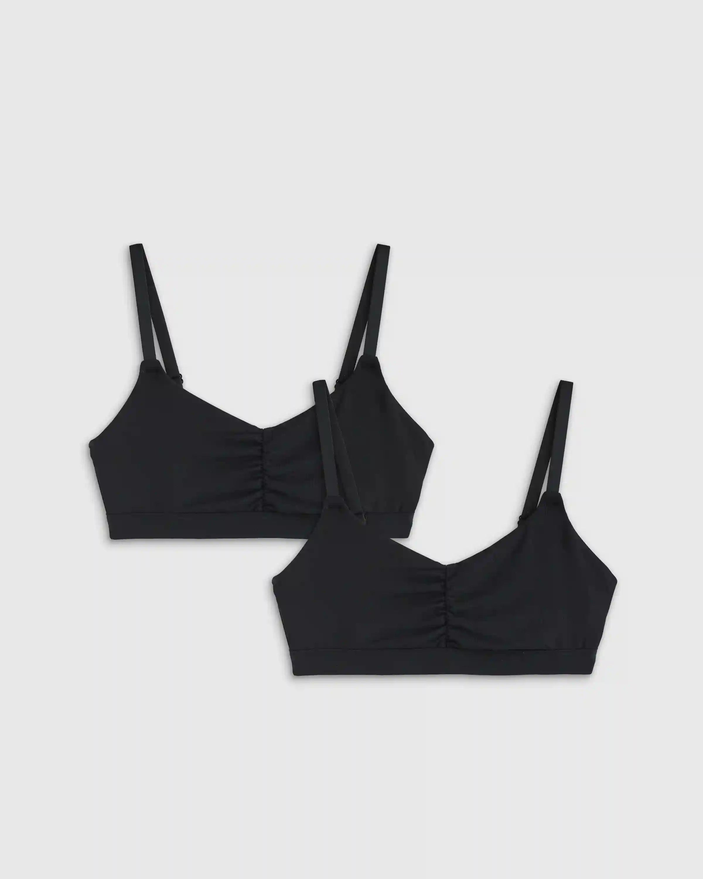 Micromodal Ruched Bralette (2-pack)