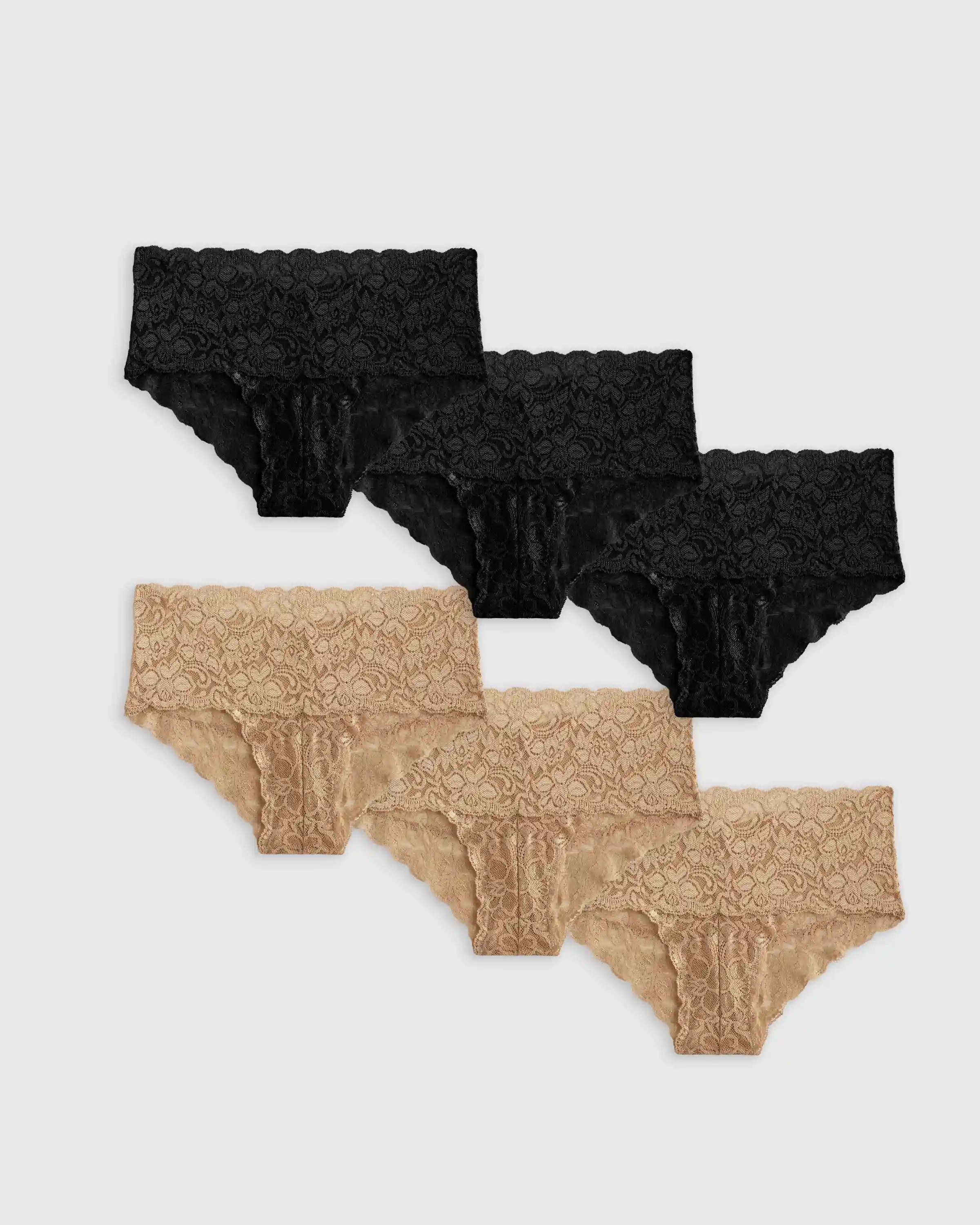 Stretch Lace Cheeky Brief (6-pack)