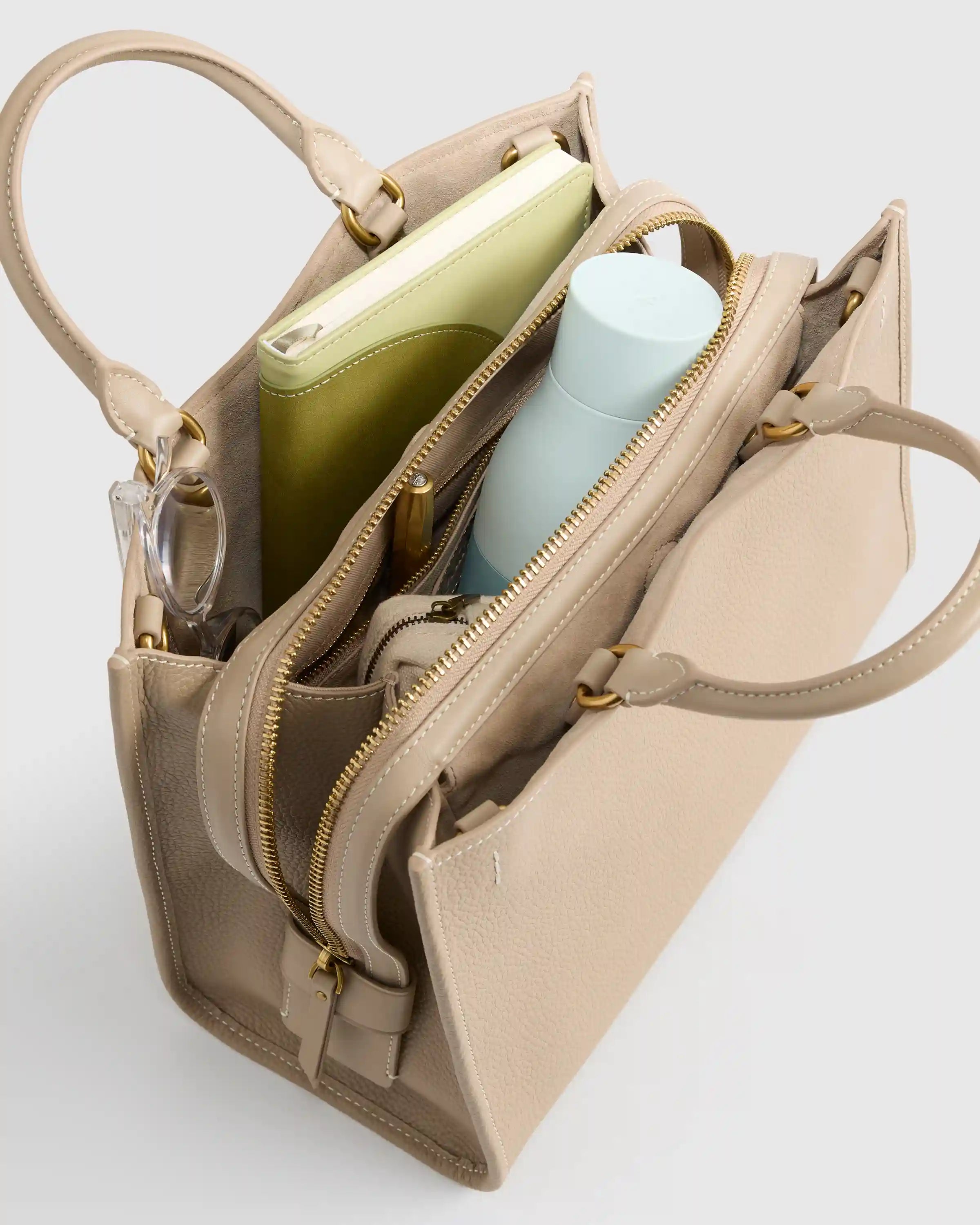 Italian Leather Medium Convertible Satchel