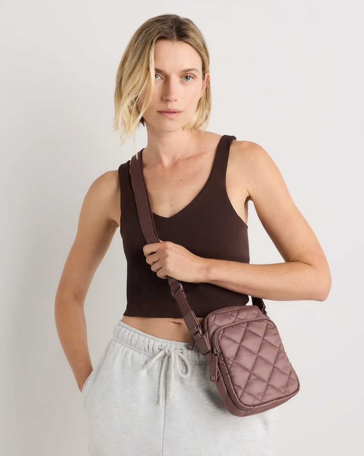 Transit Quilted Phone Crossbody