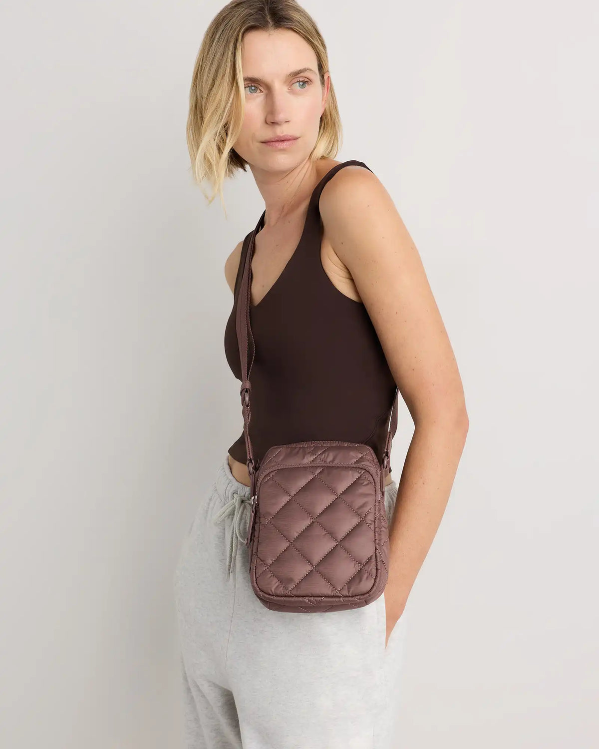 Transit Quilted Phone Crossbody