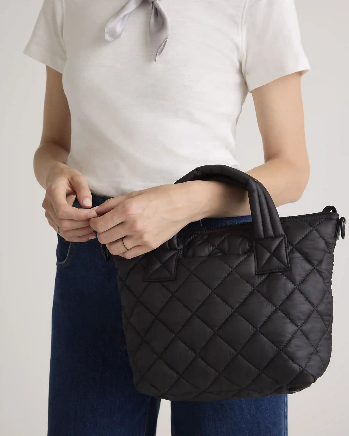 Transit Quilted Small Crossbody Tote