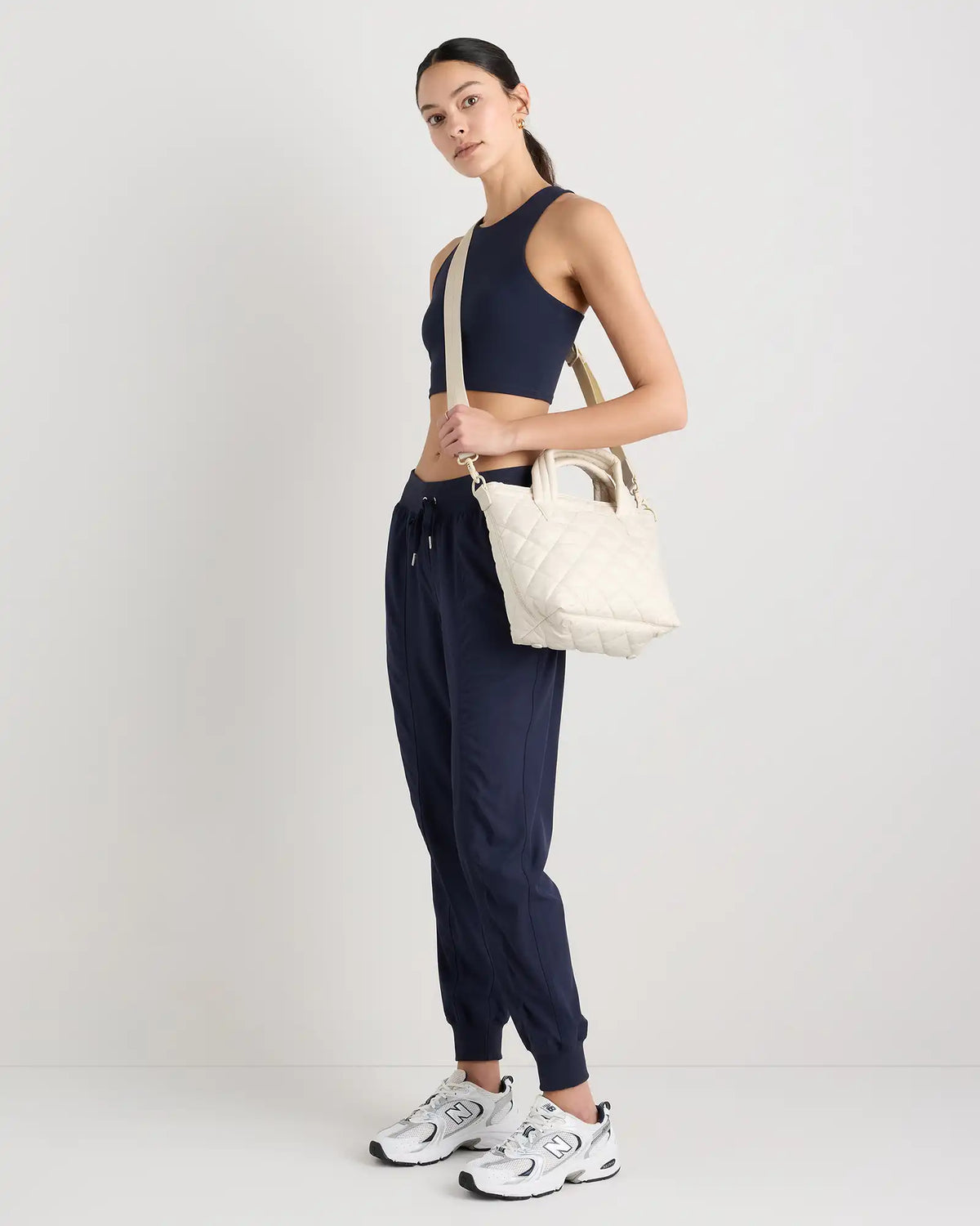 Transit Quilted Small Crossbody Tote