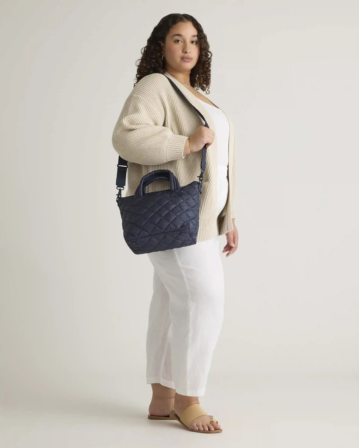 Transit Quilted Small Crossbody Tote