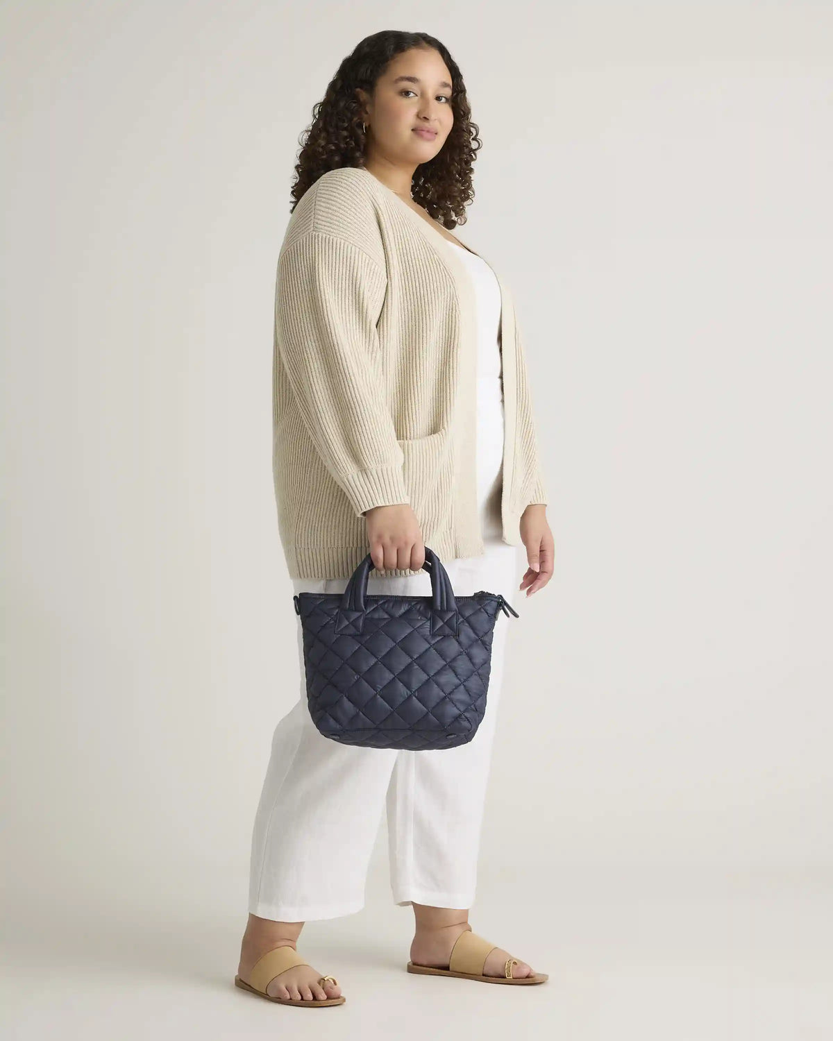 Transit Quilted Small Crossbody Tote