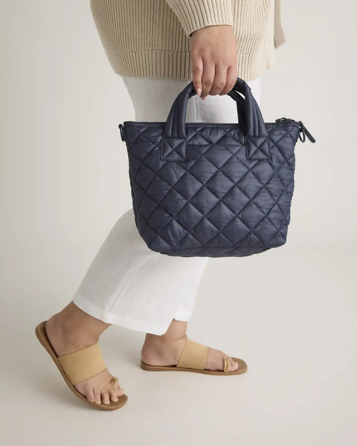 Transit Quilted Small Crossbody Tote