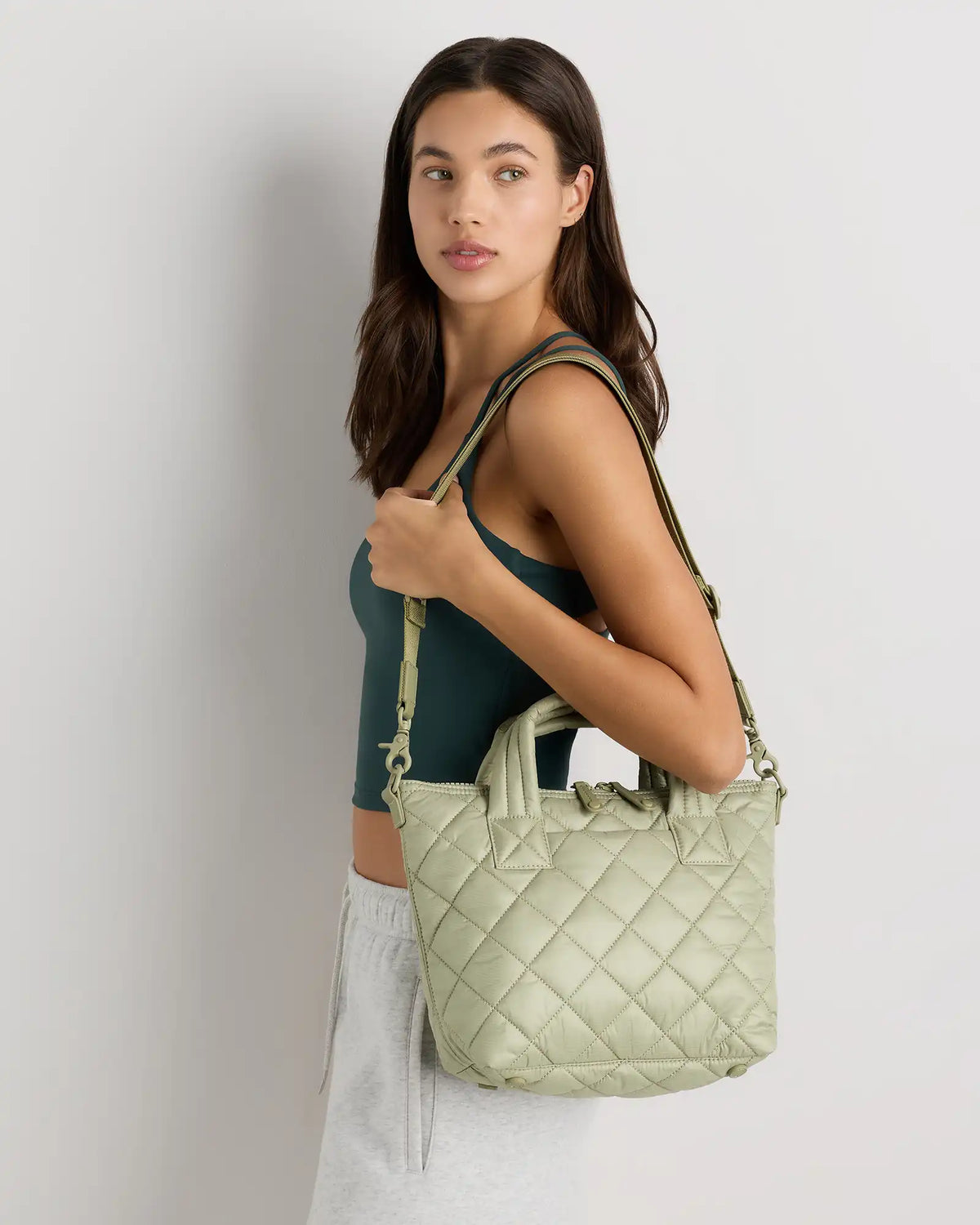 Transit Quilted Small Crossbody Tote