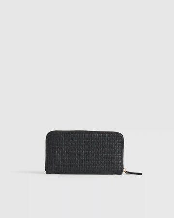 Italian Leather Handwoven Continental Wallet