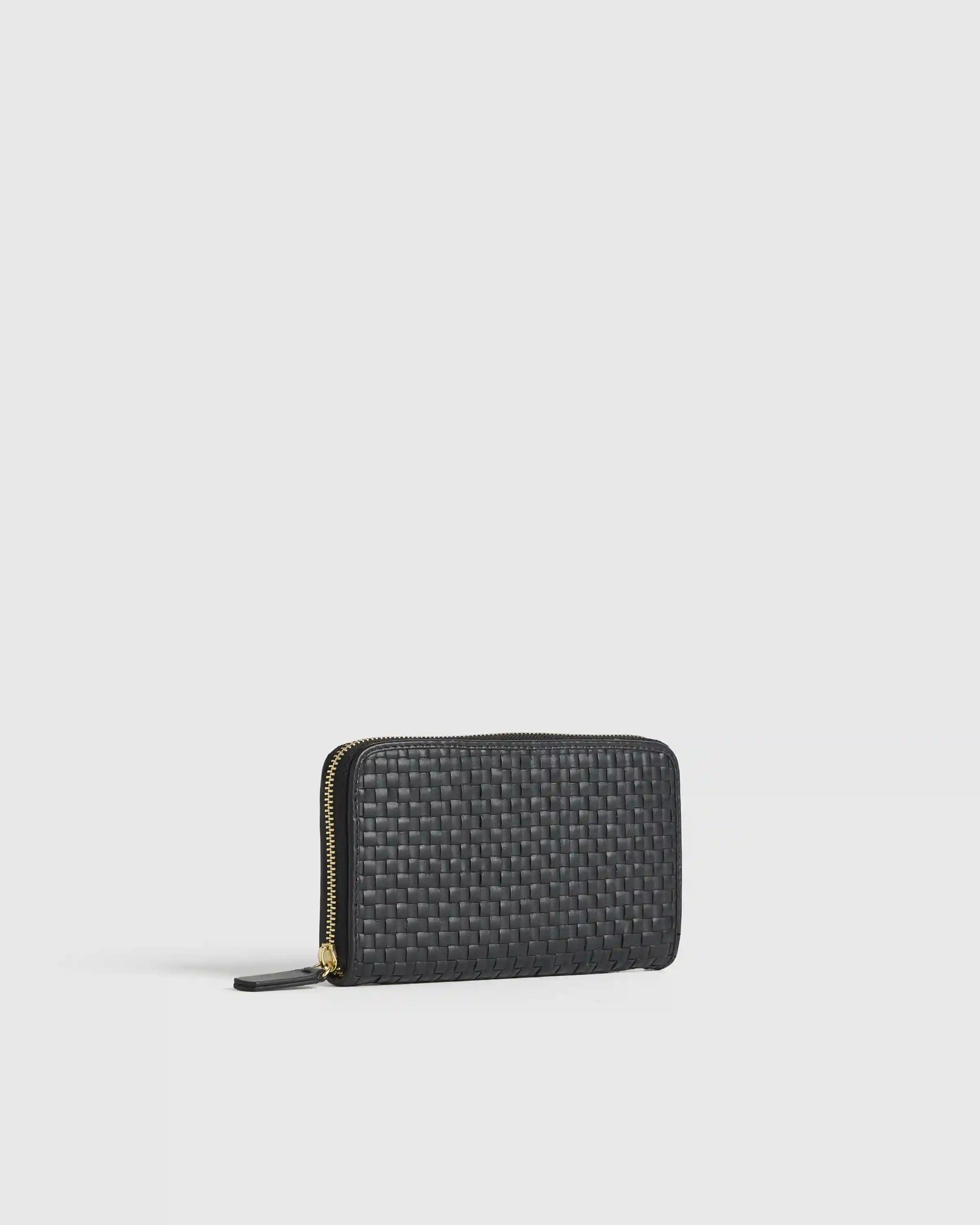 Italian Leather Handwoven Continental Wallet
