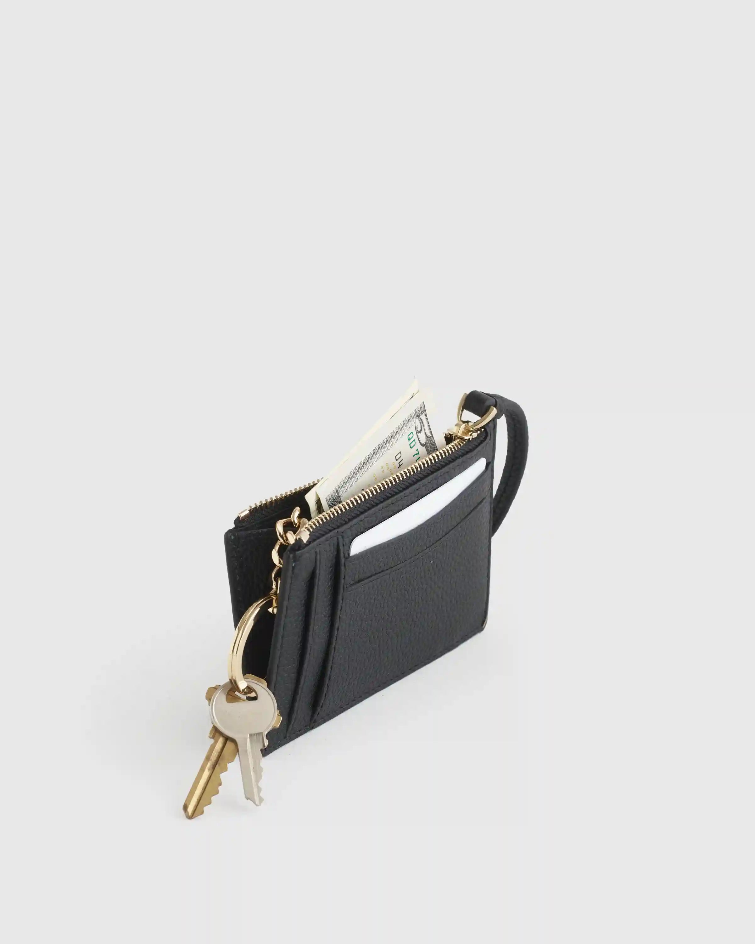 Italian Leather Card Case Wristlet