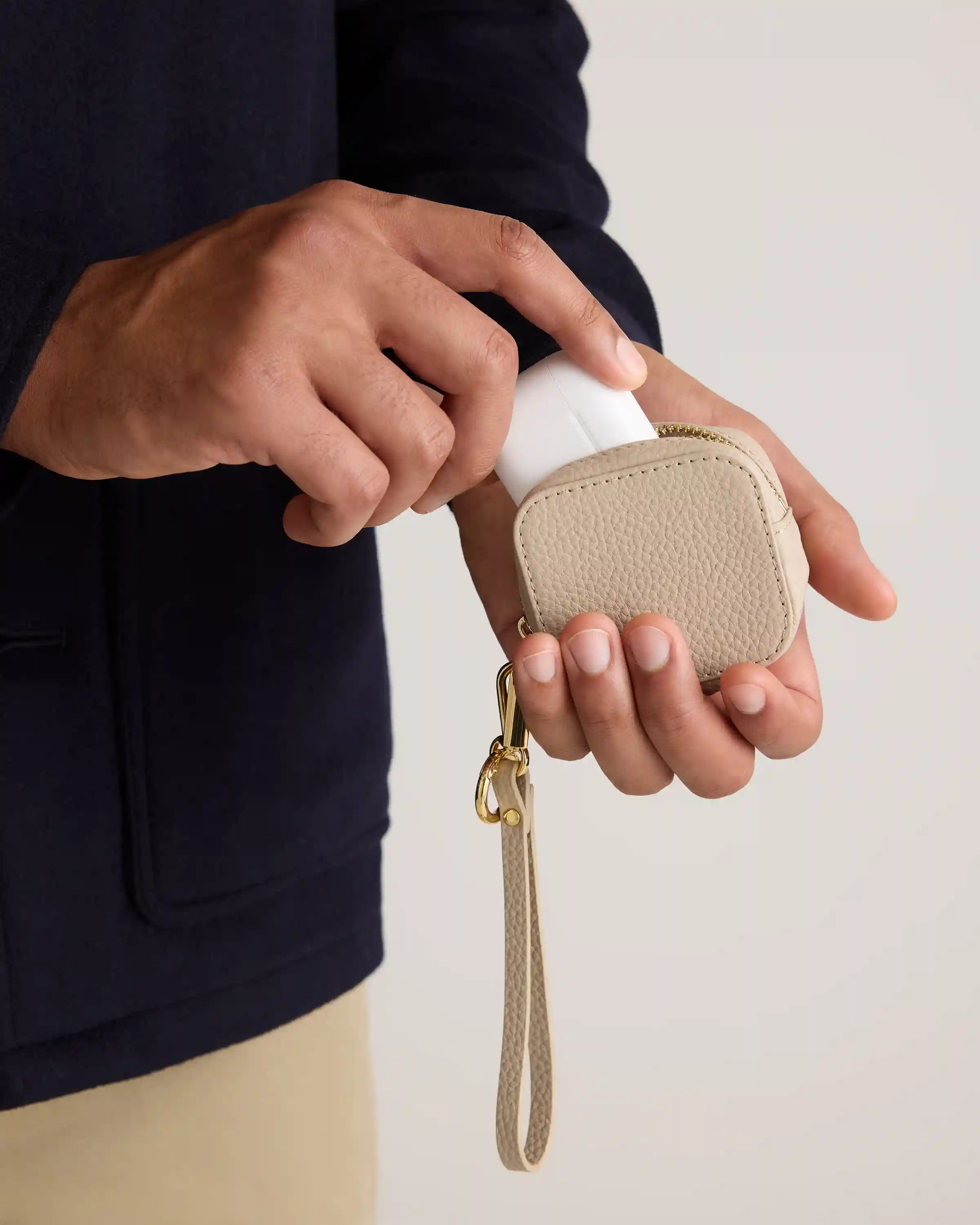Italian Leather Zip Case