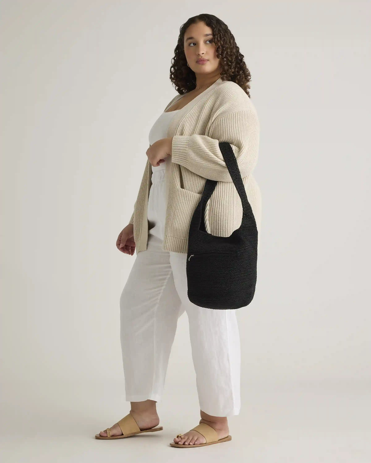 Hand Crochet Hobo Shoulder Bag