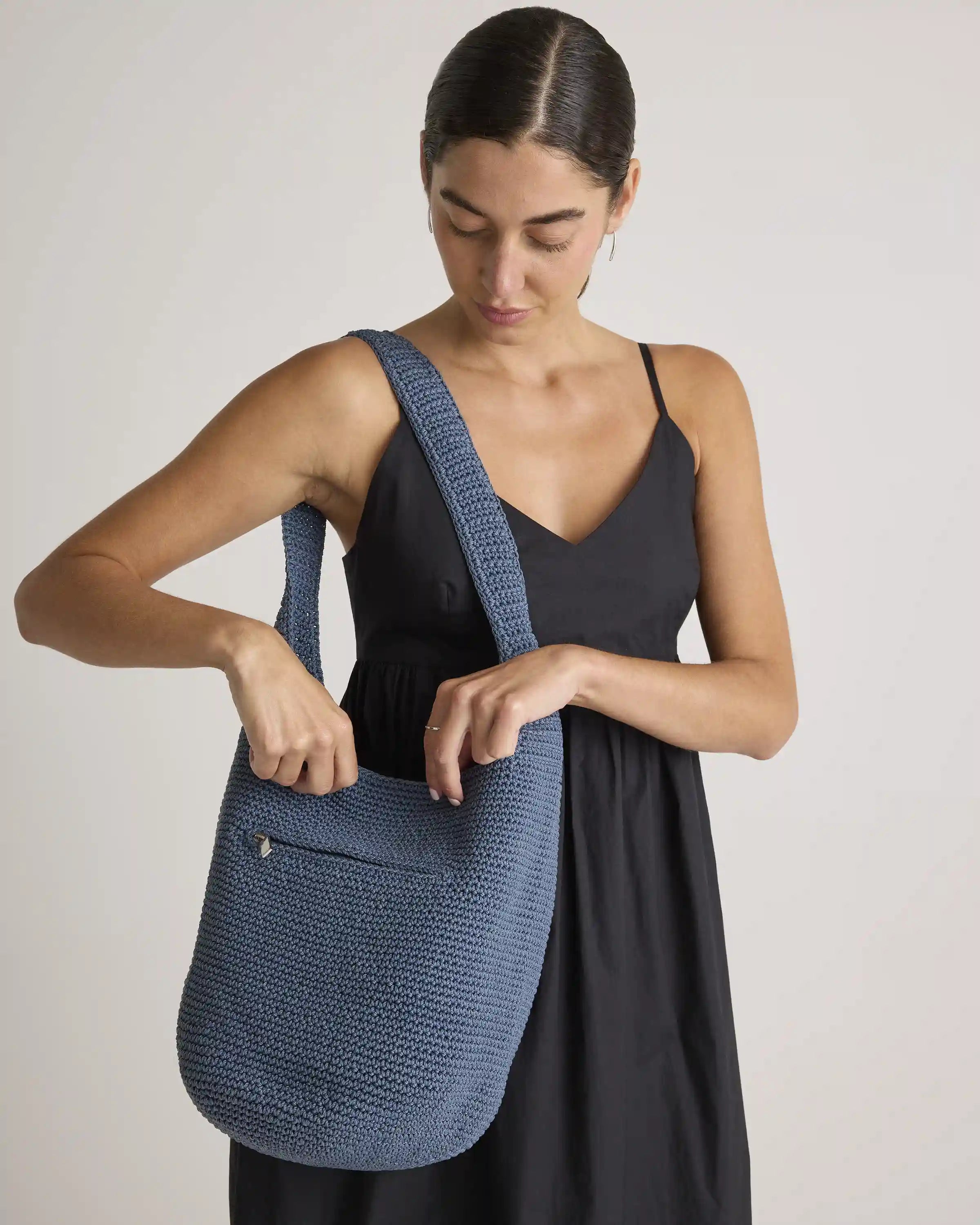 Hand Crochet Hobo Shoulder Bag