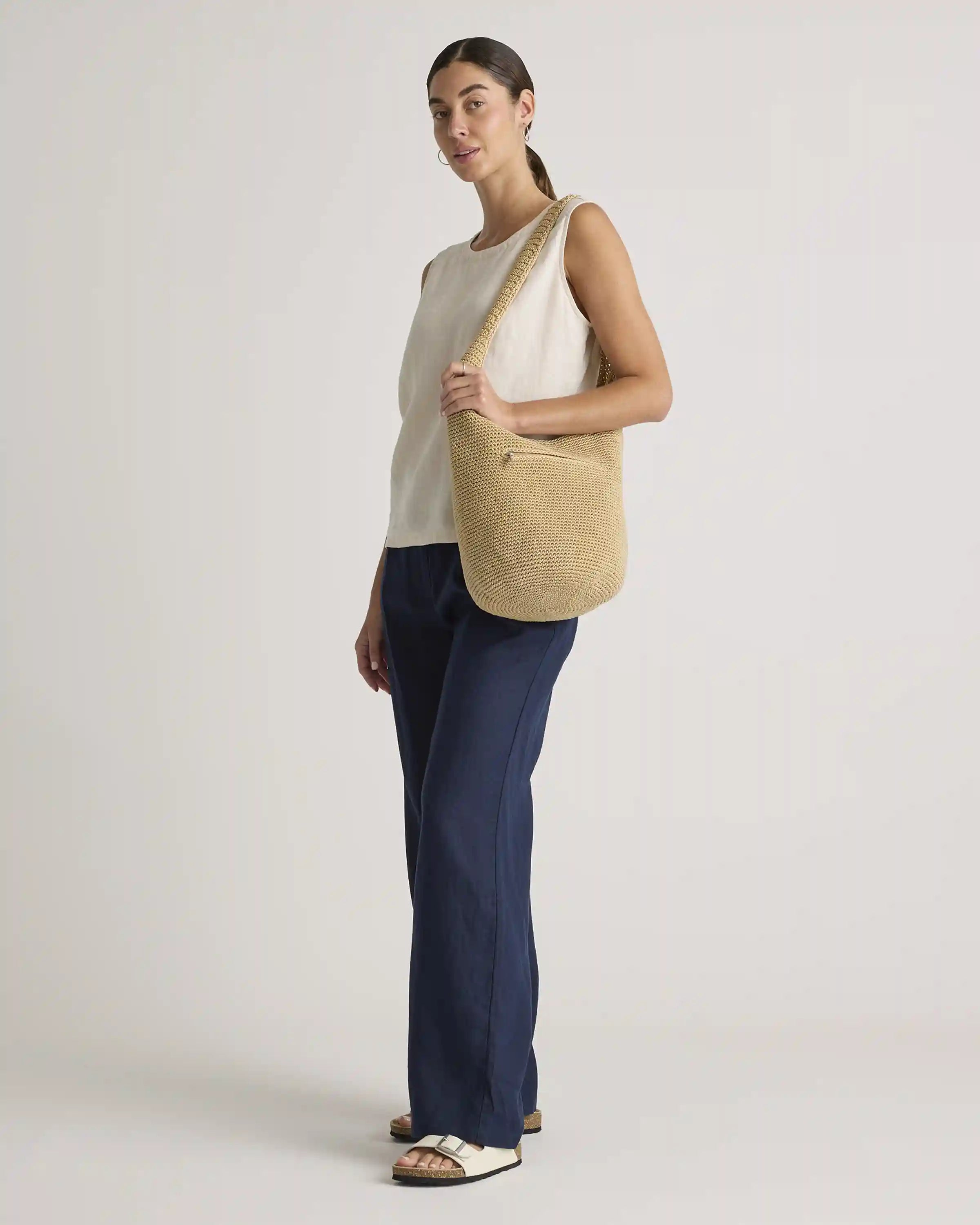 Hand Crochet Hobo Shoulder Bag
