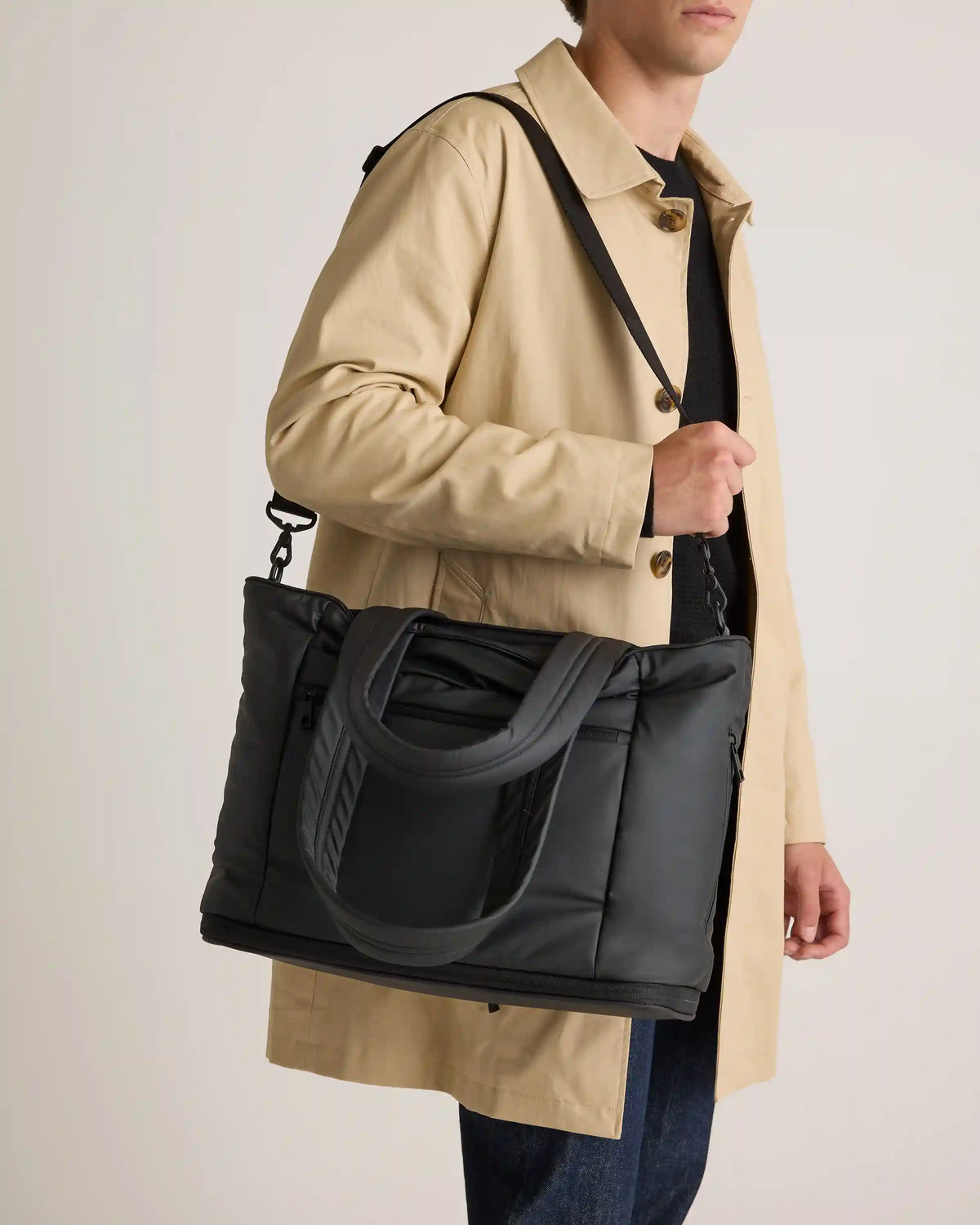 Water Repellent Puff Expandable Tote