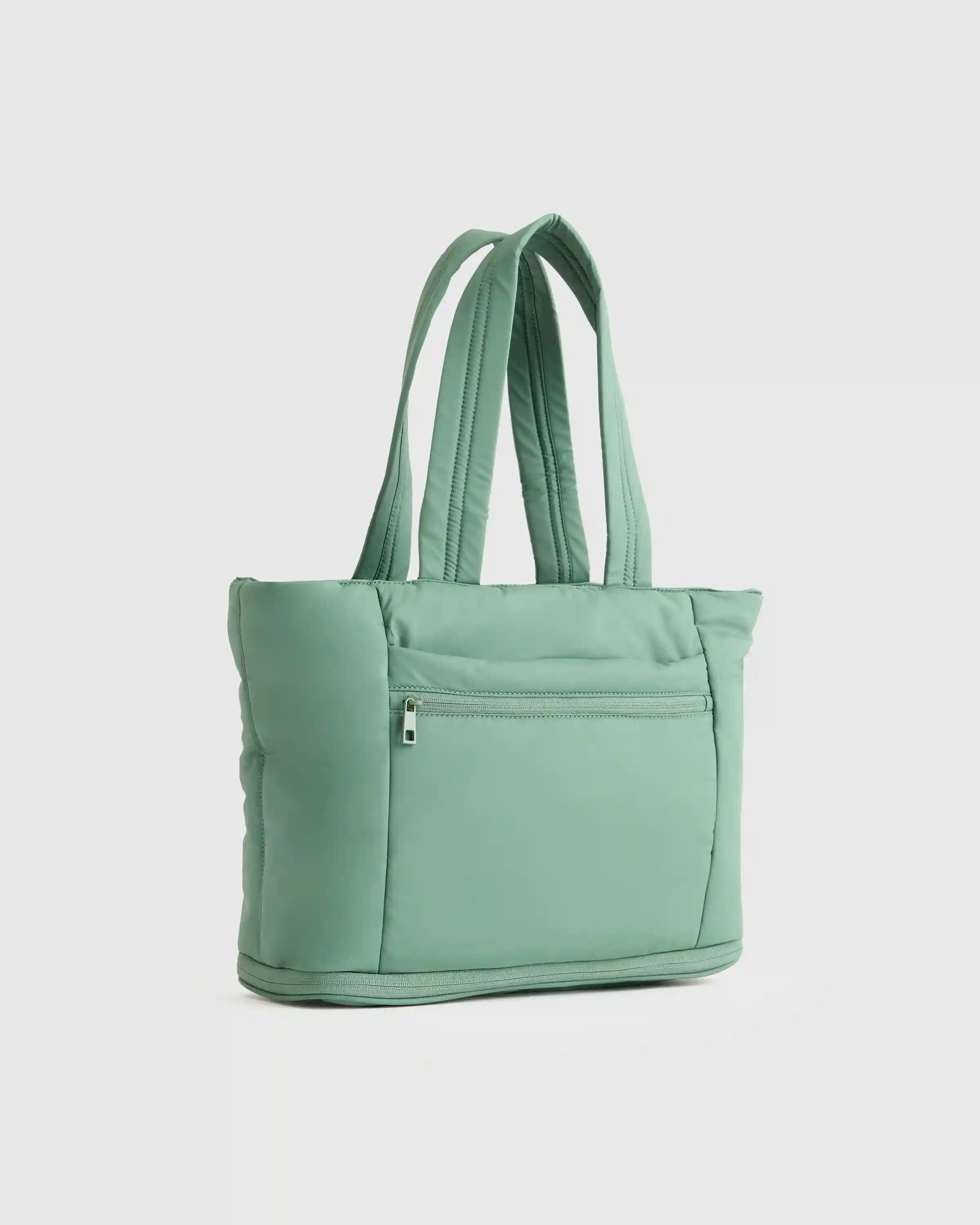 Water Repellent Puff Expandable Tote