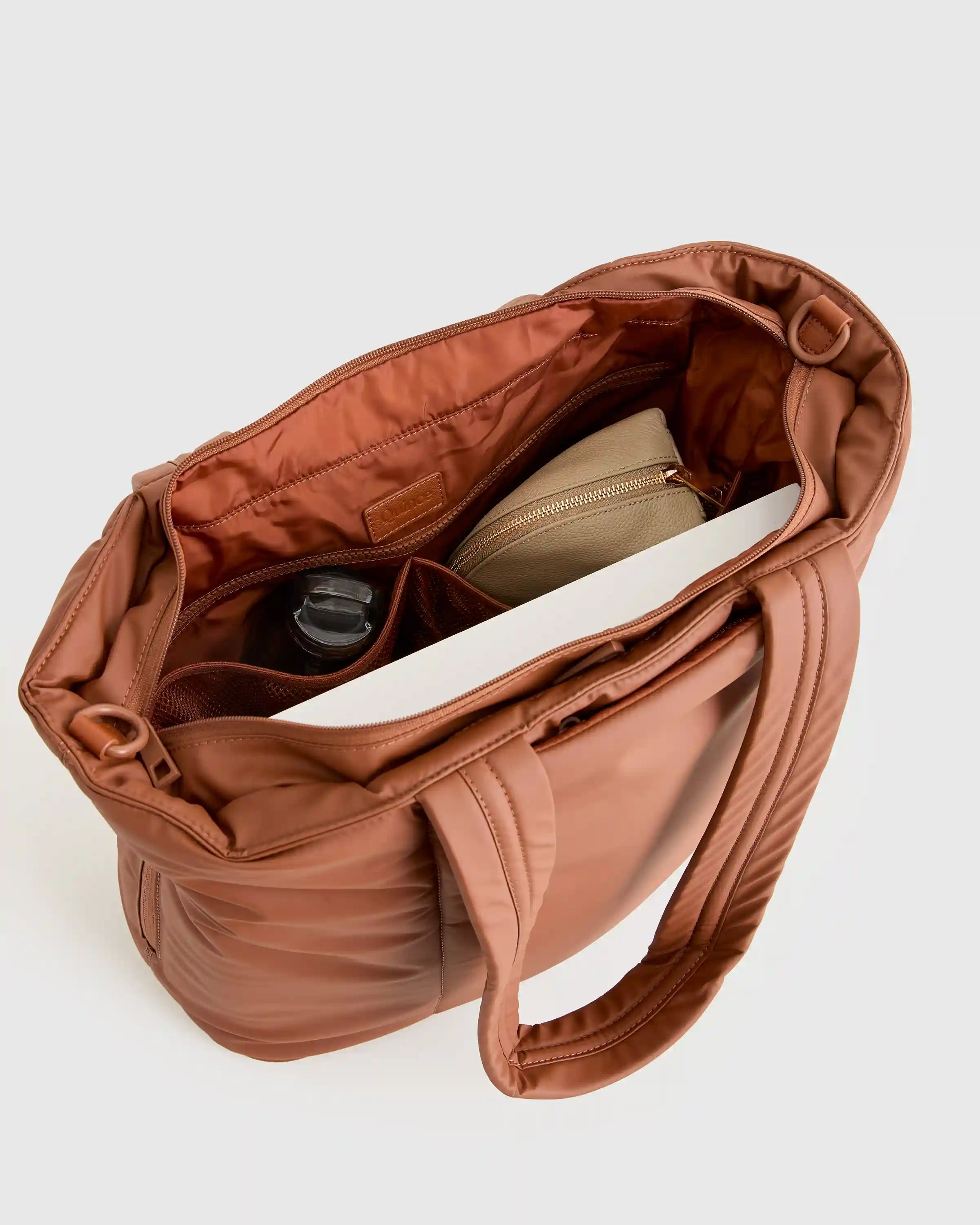 Water Repellent Puff Expandable Tote