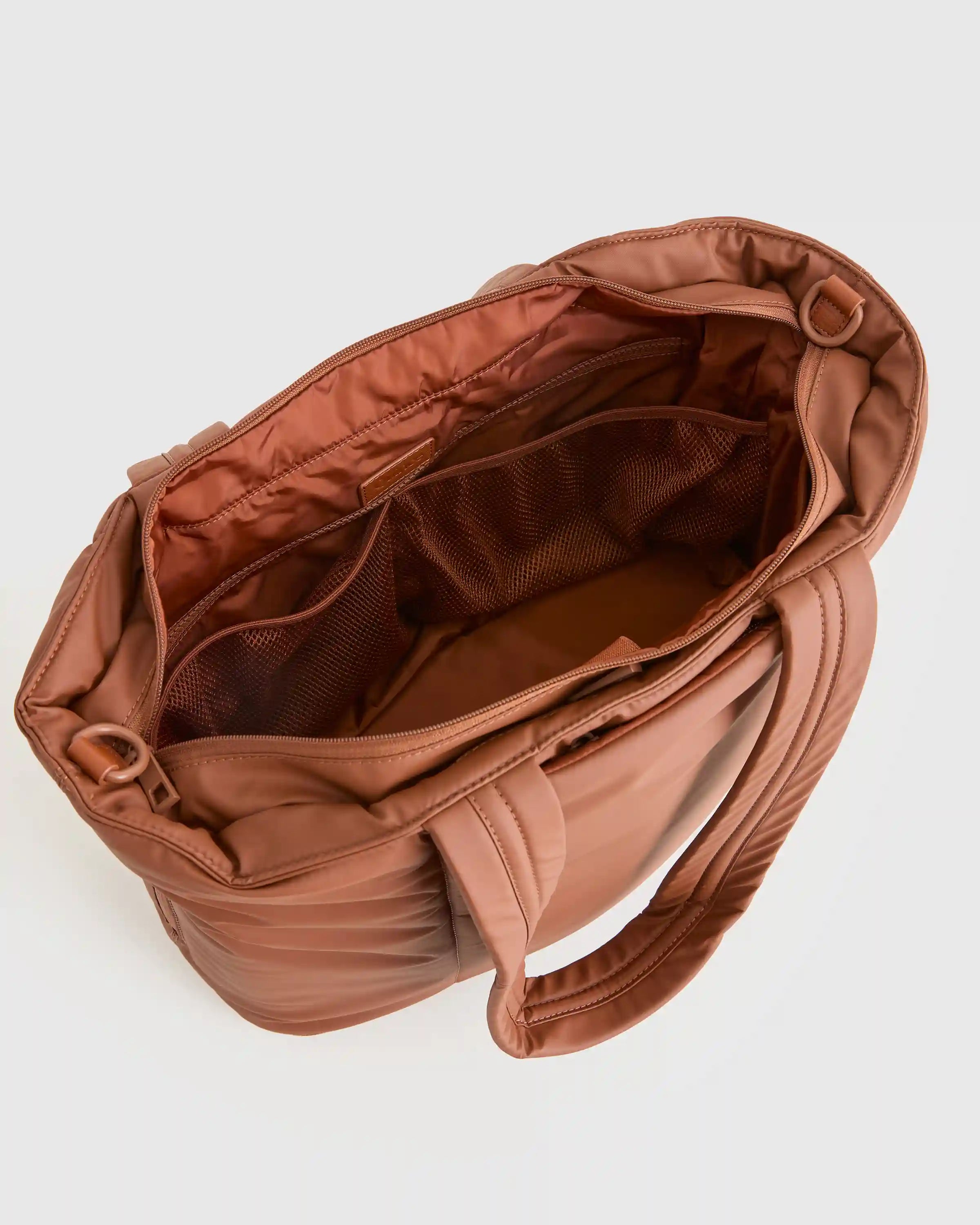 Water Repellent Puff Expandable Tote