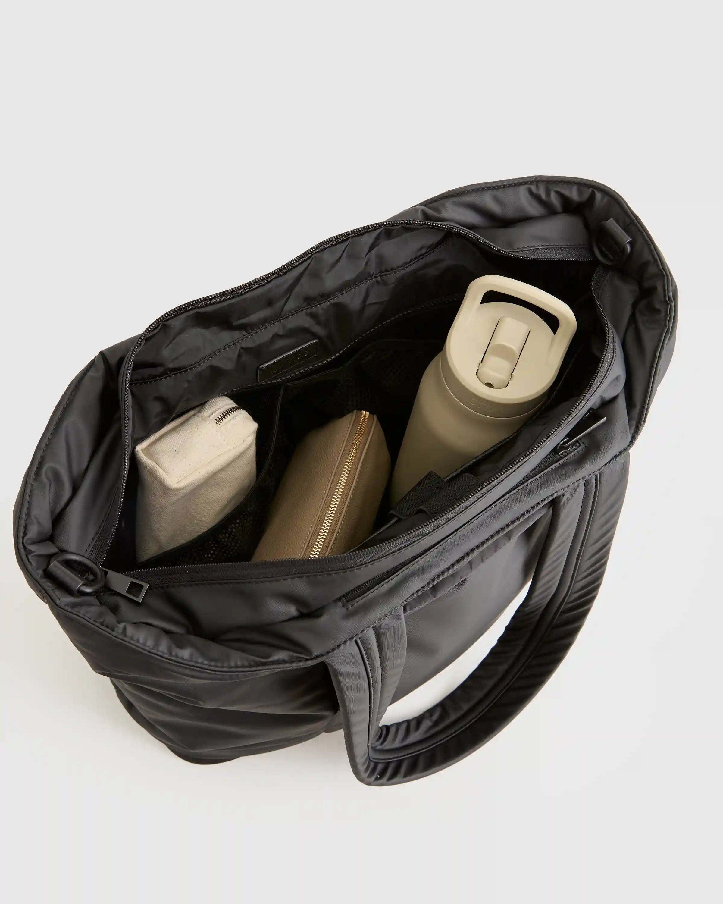 Water Repellent Puff Expandable Tote