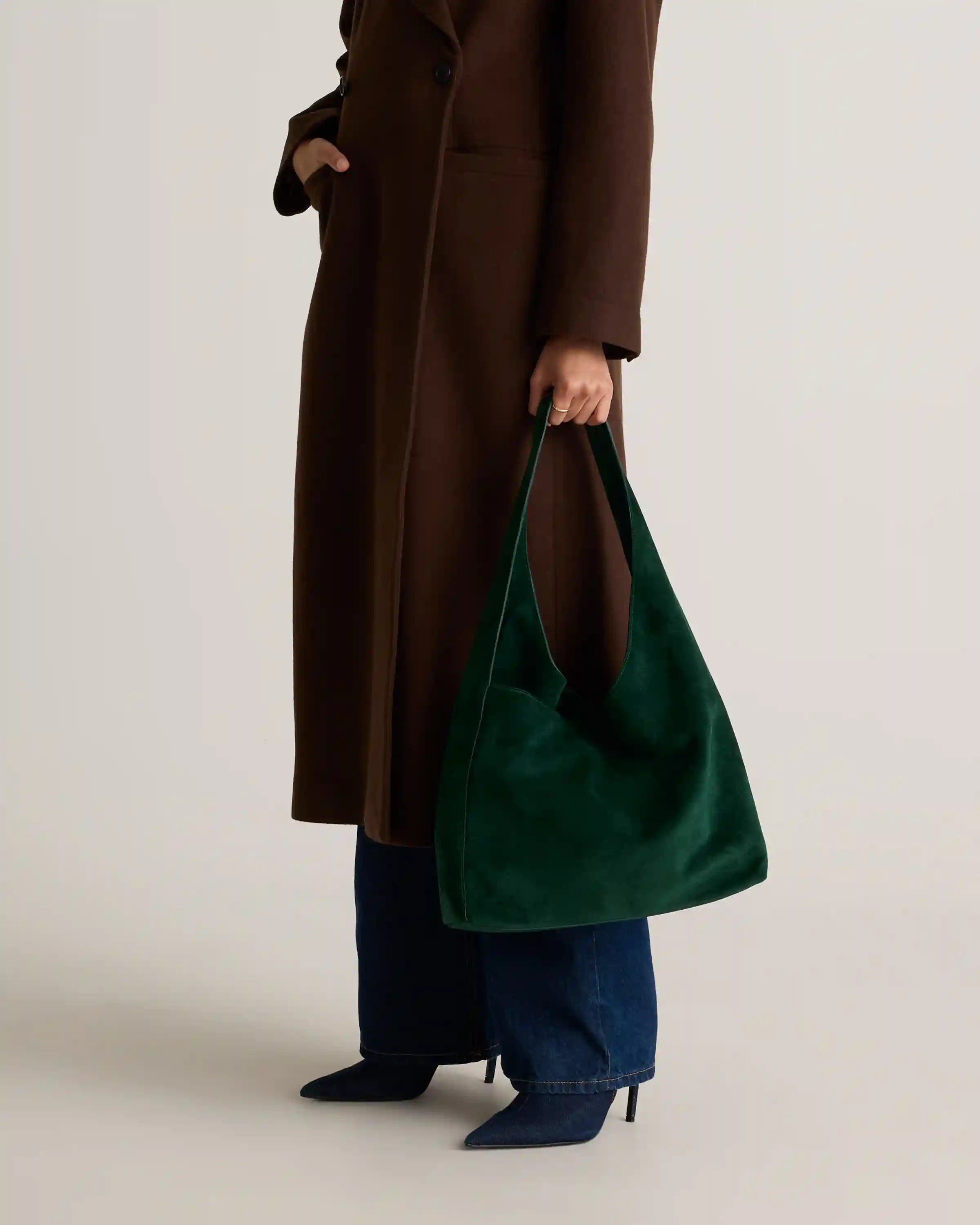 Esme Suede Shoulder Bag