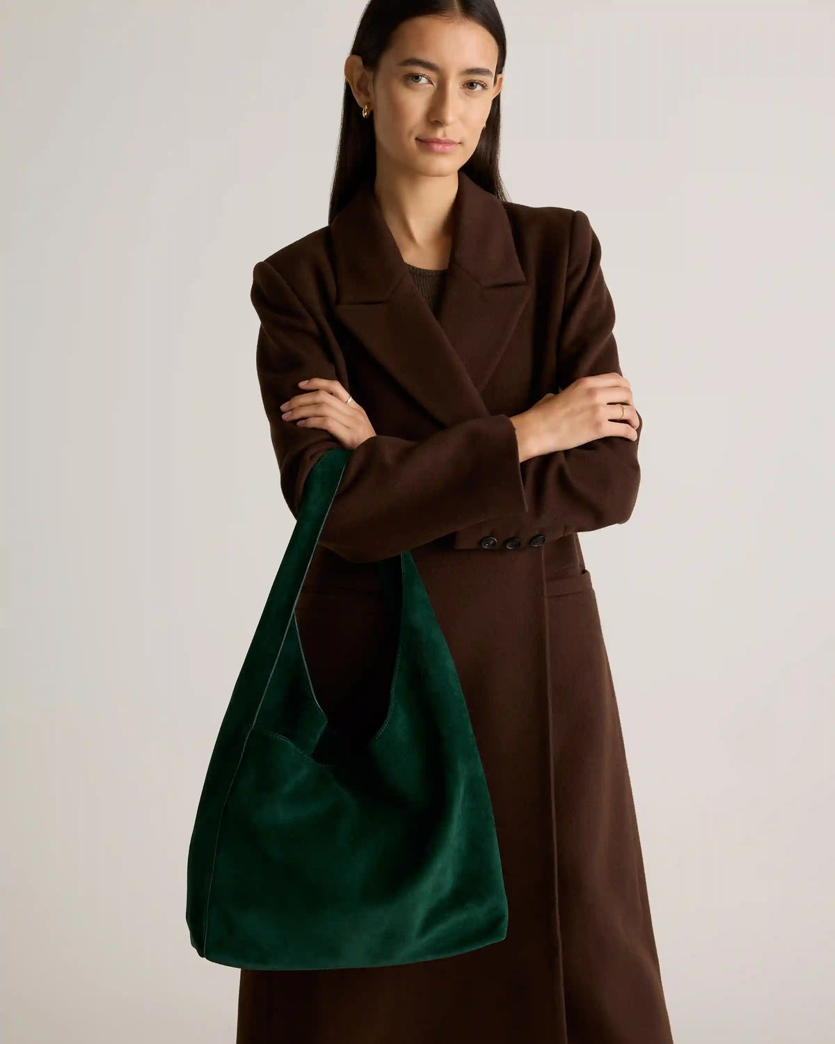 Esme Suede Shoulder Bag