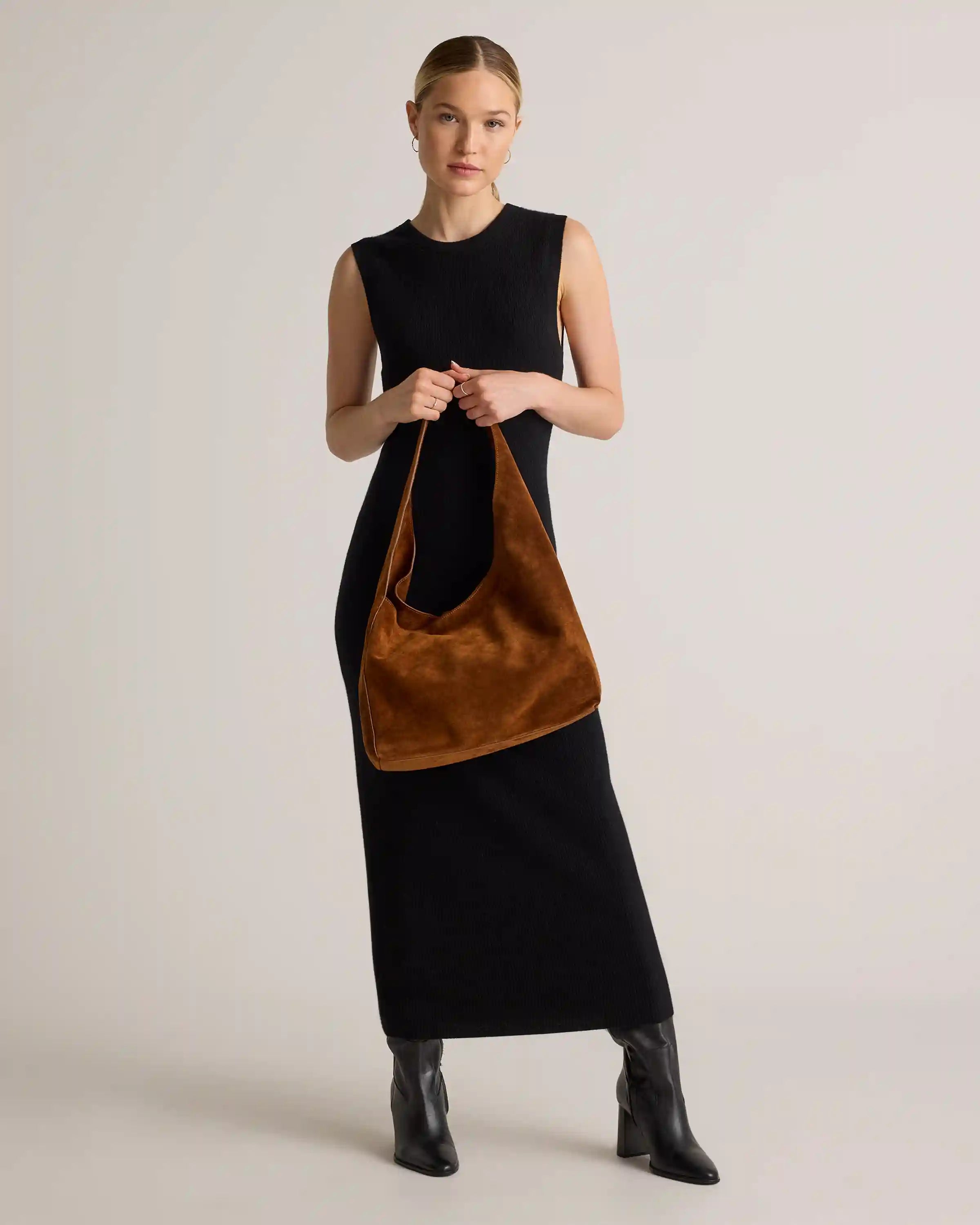 Esme Suede Shoulder Bag