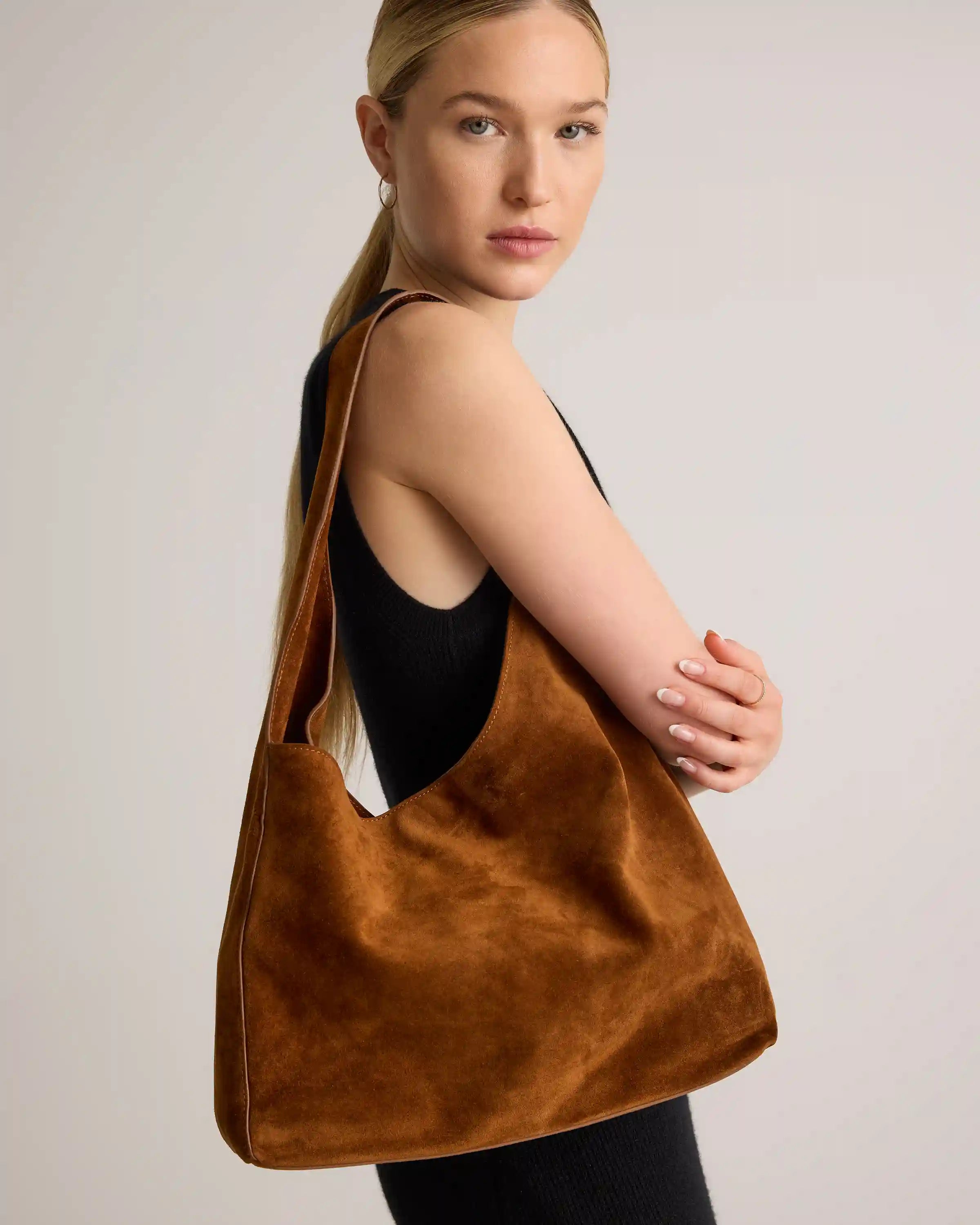 Esme Suede Shoulder Bag