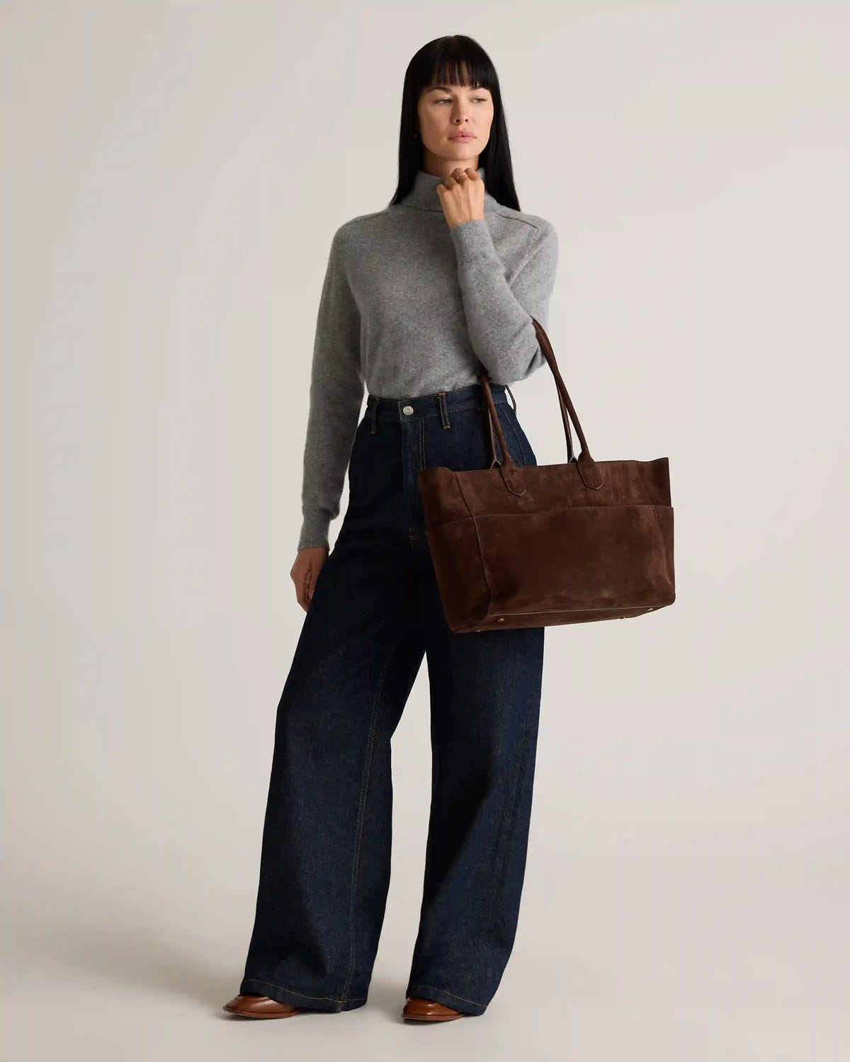 Hudson Suede Tote