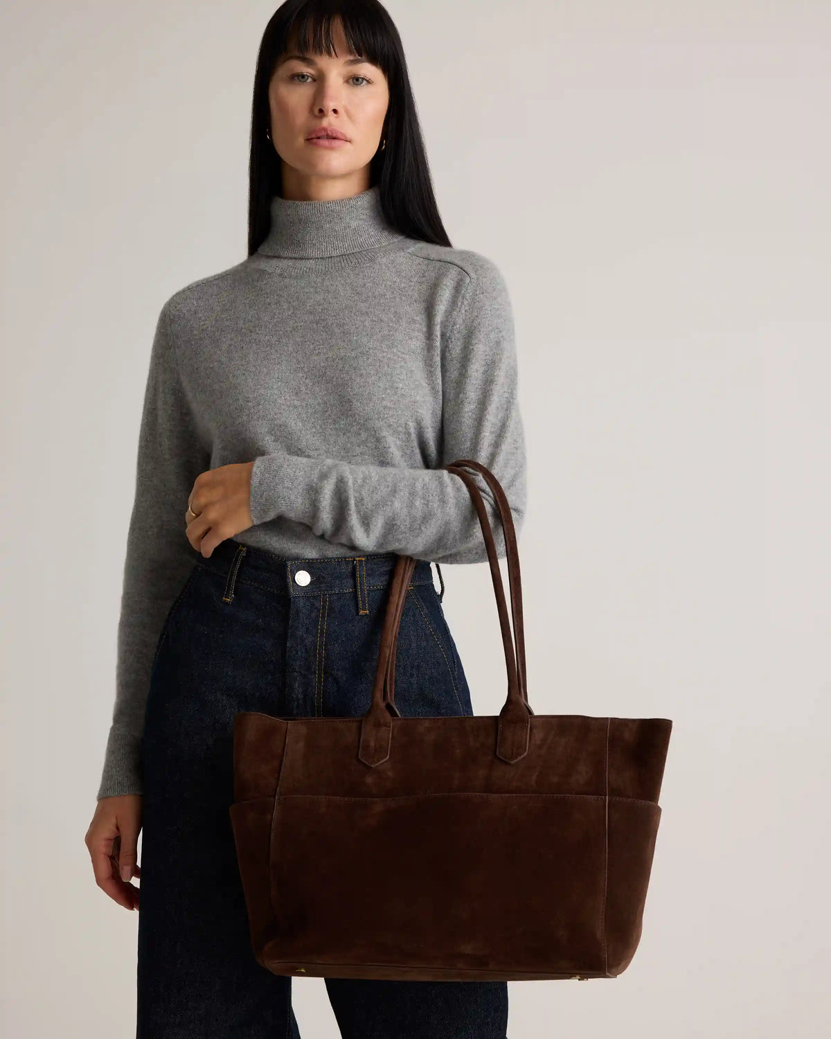Hudson Suede Tote