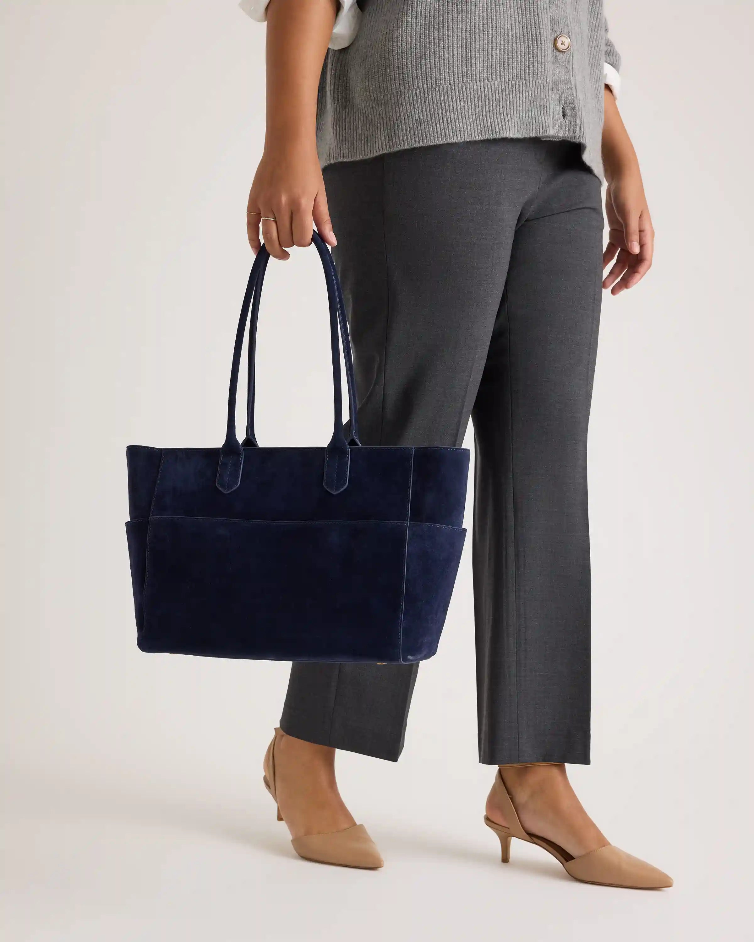 Hudson Suede Tote