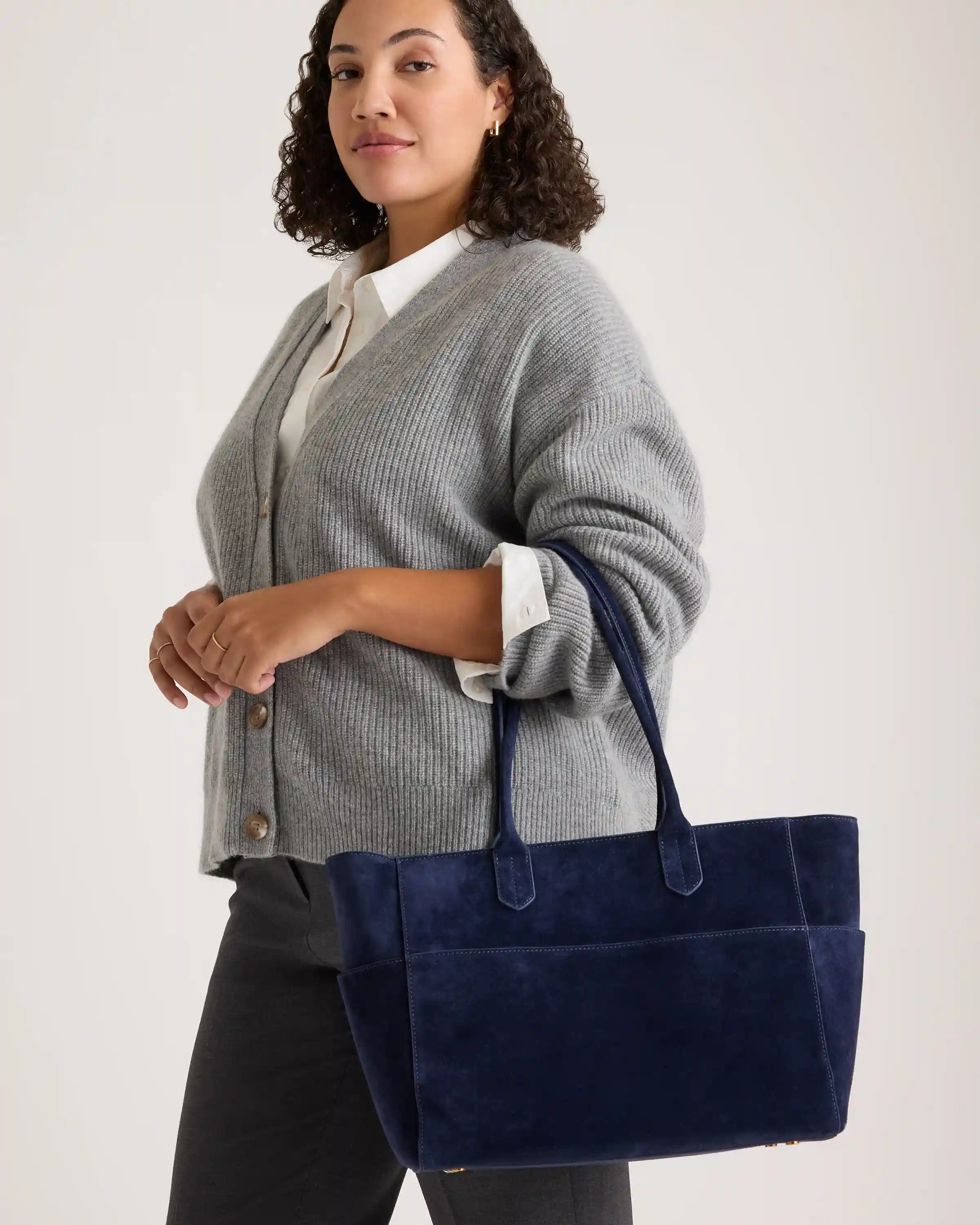Hudson Suede Tote
