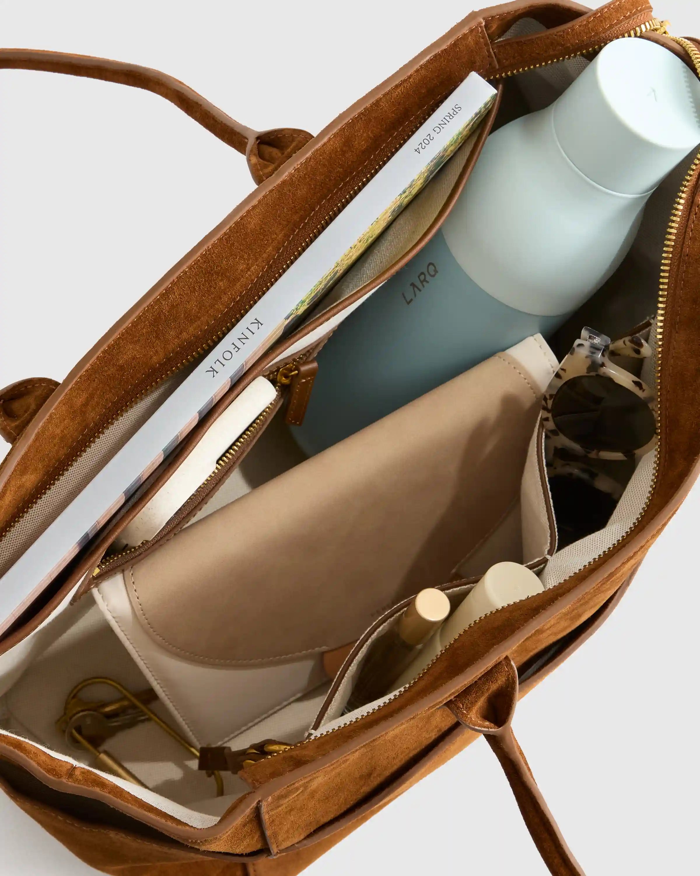 Hudson Suede Tote