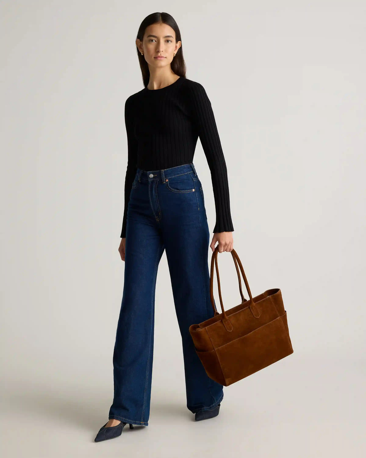 Hudson Suede Tote