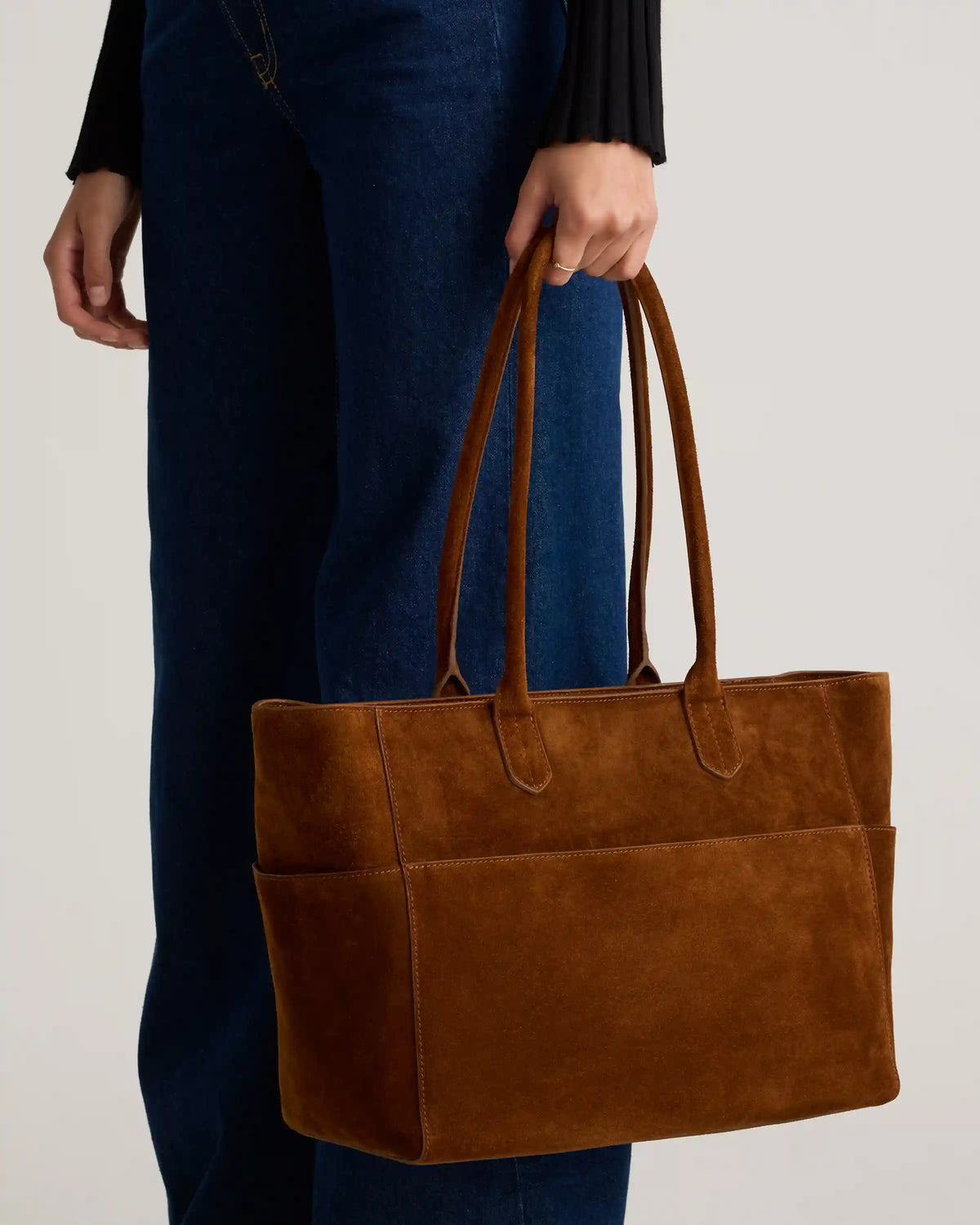 Hudson Suede Tote