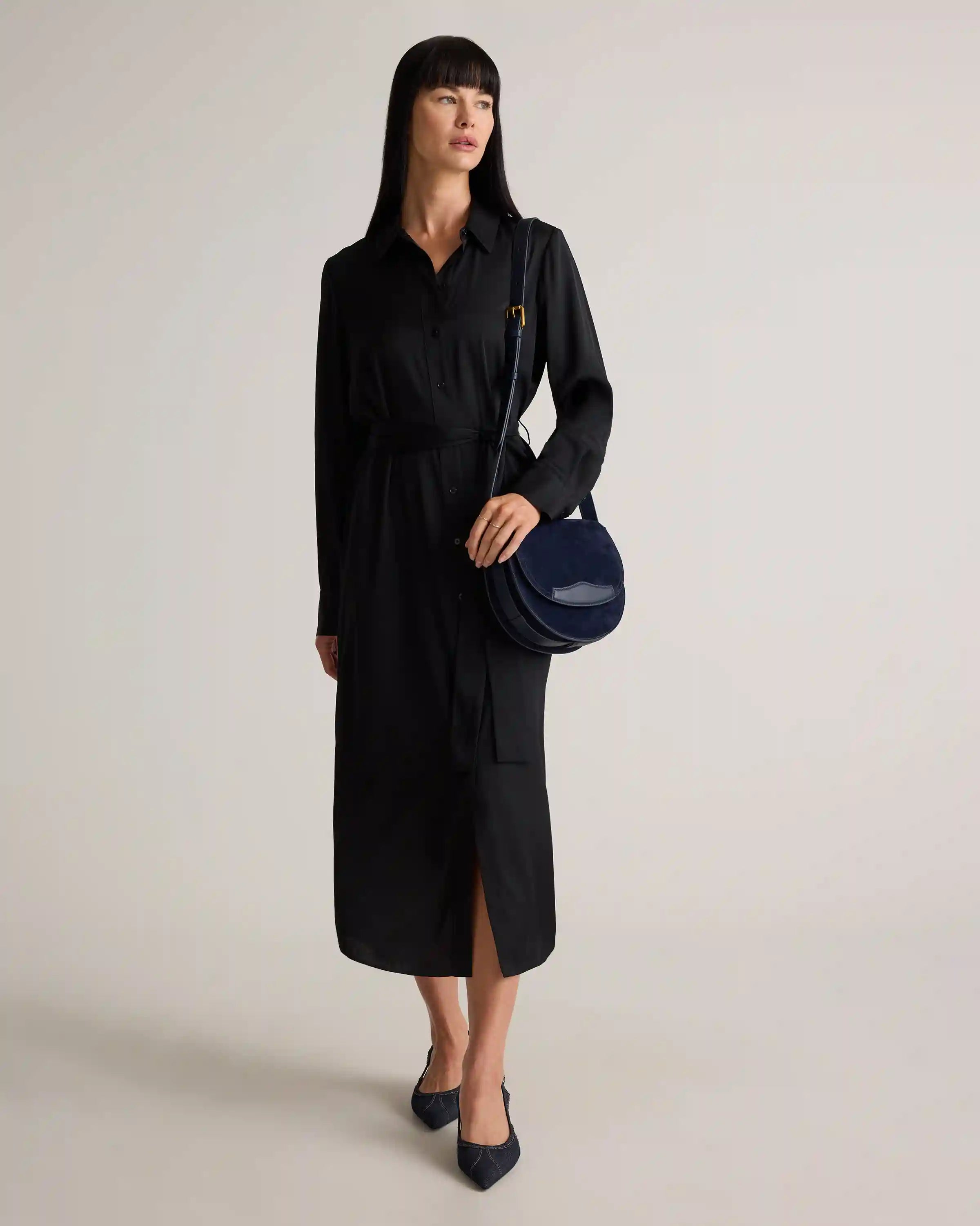 Italian Suede Saddle Bag