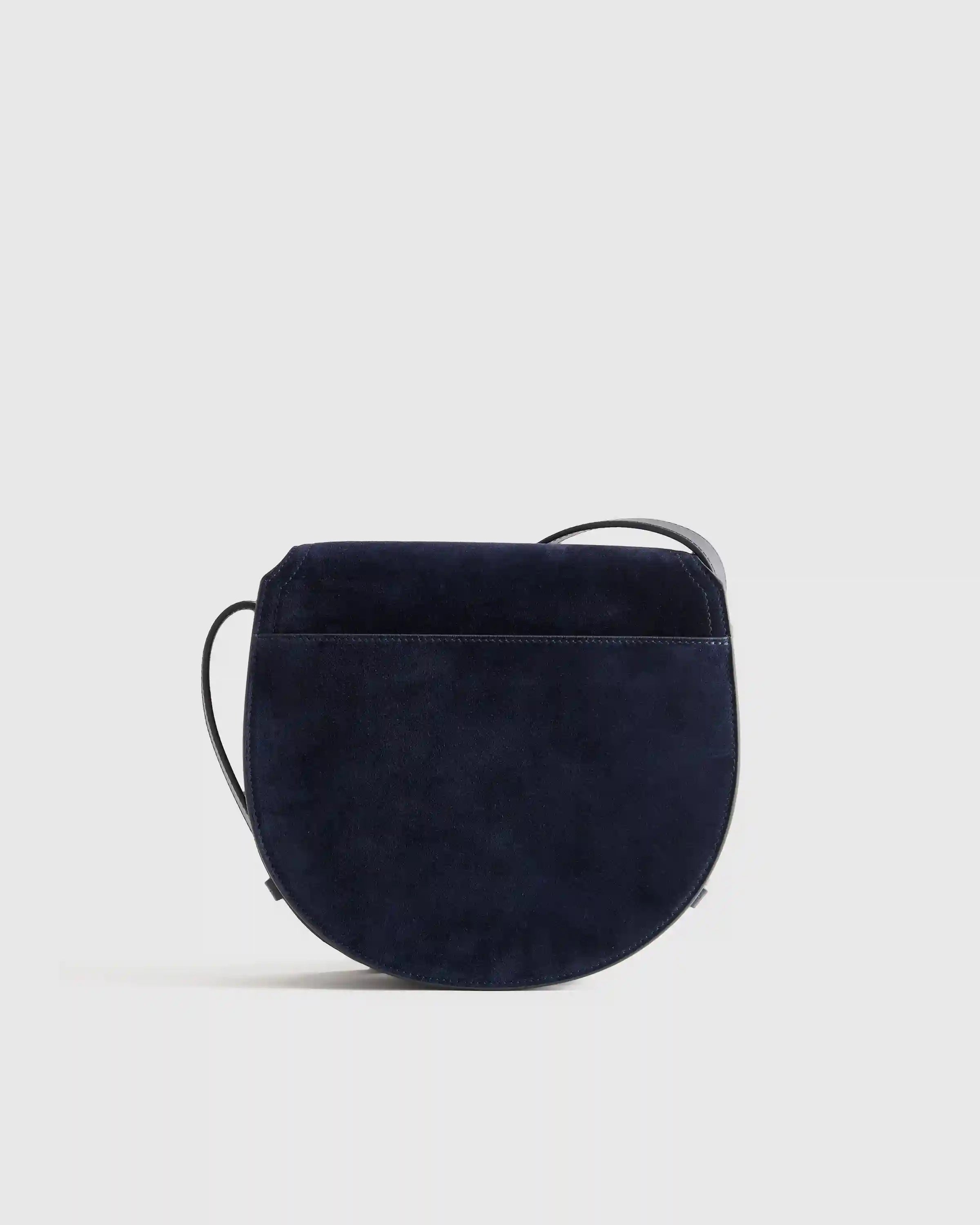 Italian Suede Saddle Bag