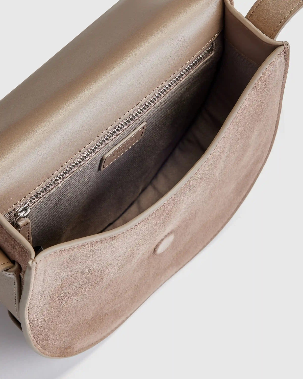 Italian Suede Saddle Bag