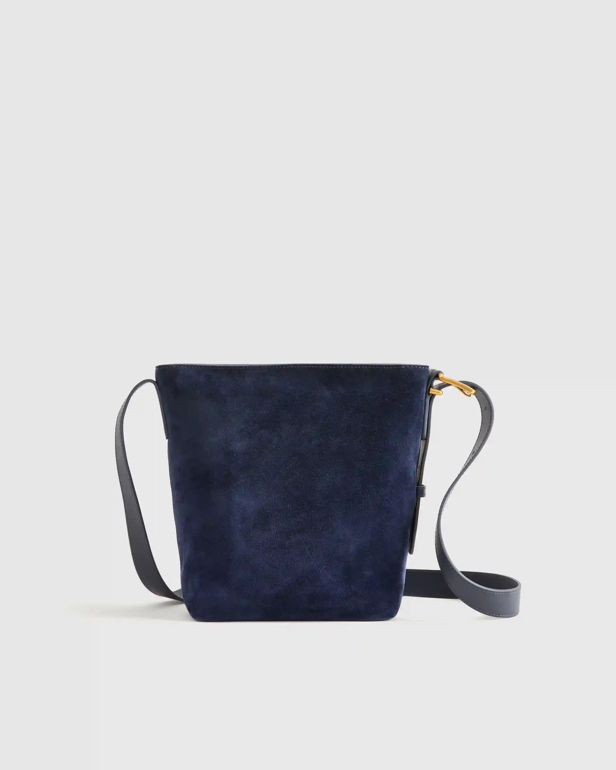 Italian Suede Bucket Crossbody