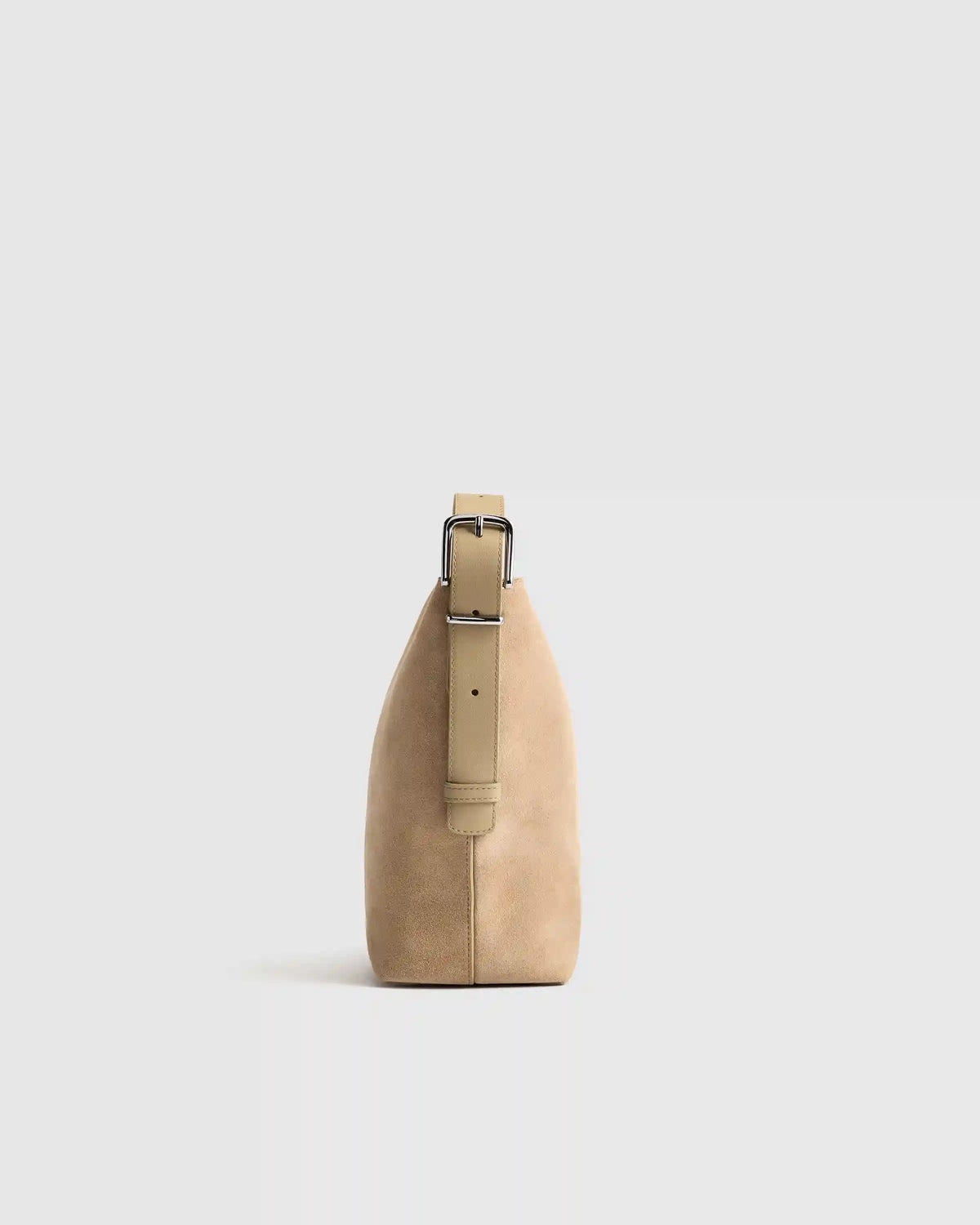 Italian Suede Bucket Crossbody