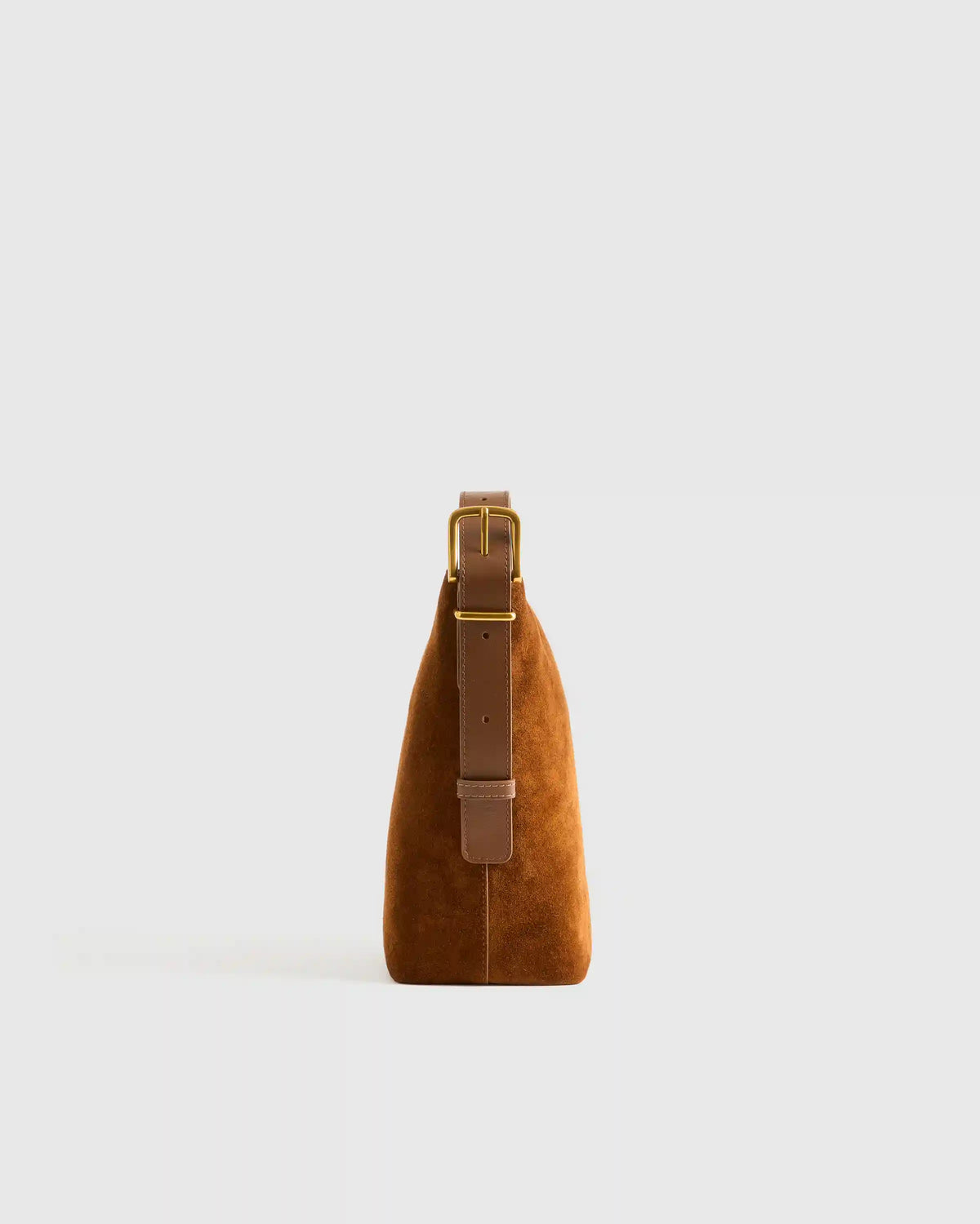 Italian Suede Bucket Crossbody