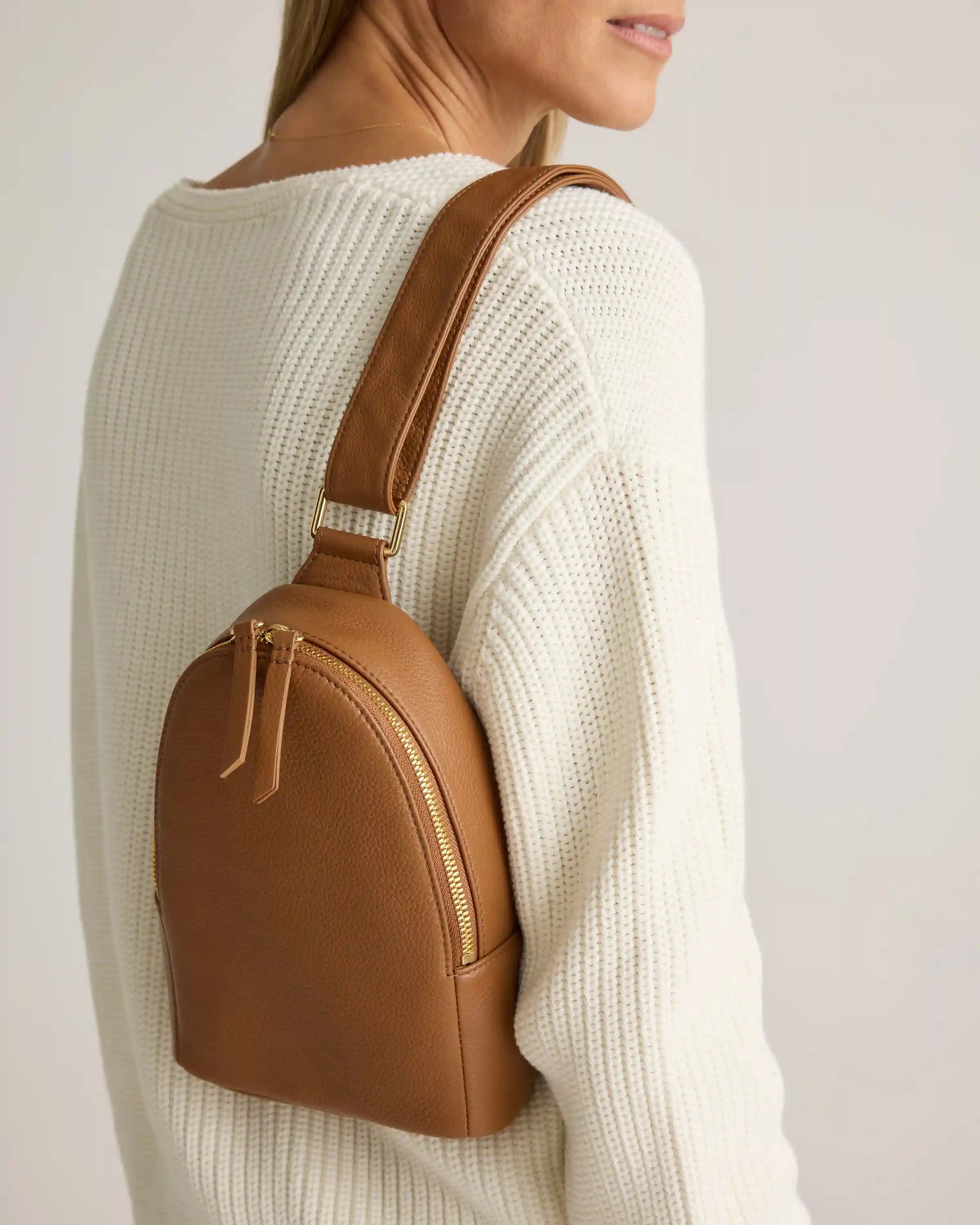 Italian Leather Sling Pack